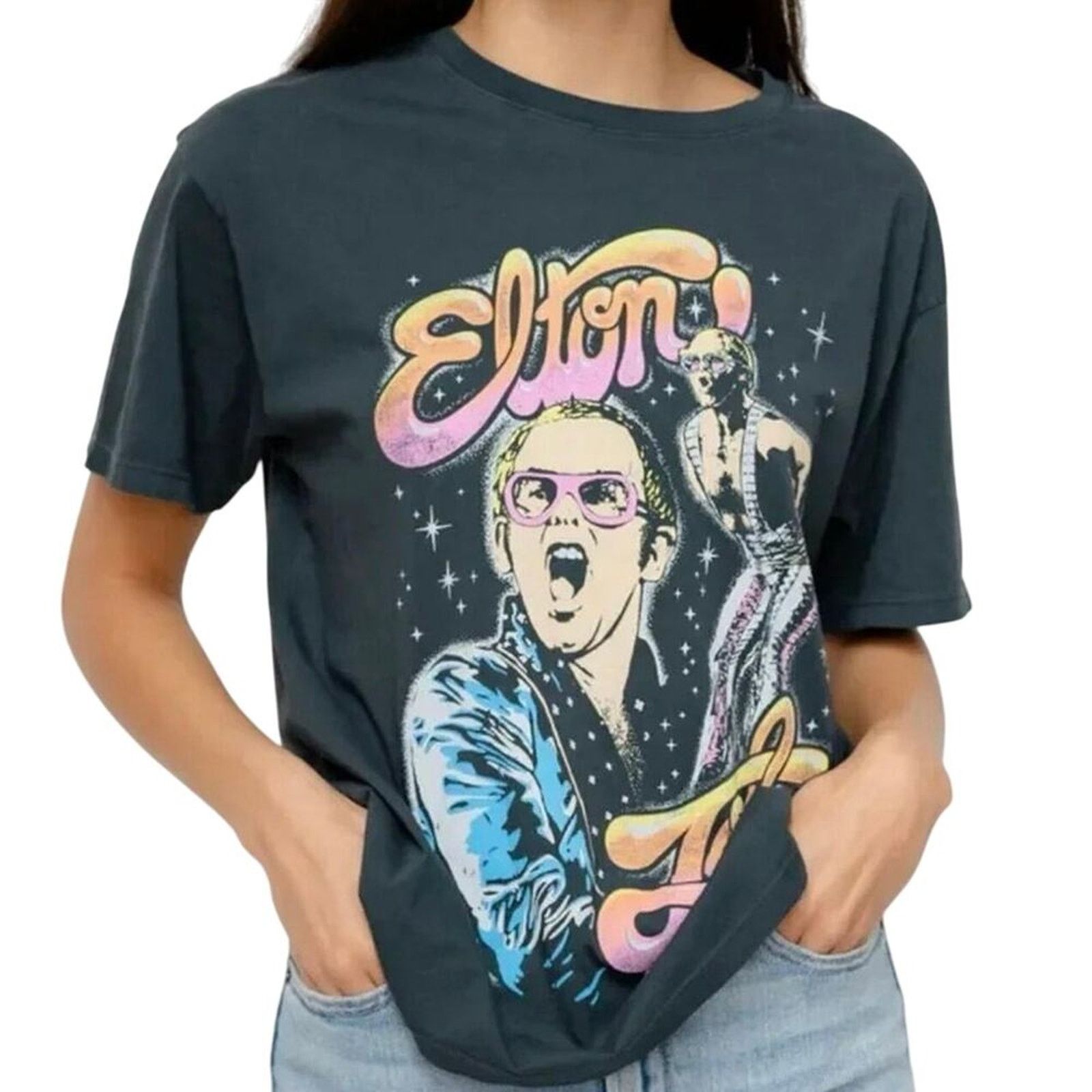 Daydreamer DAYDREAMER Elton John On Stage Boyfriend T-Shirt Size Medium Size M / US 6-8 / IT 42-44 - 6 Thumbnail
