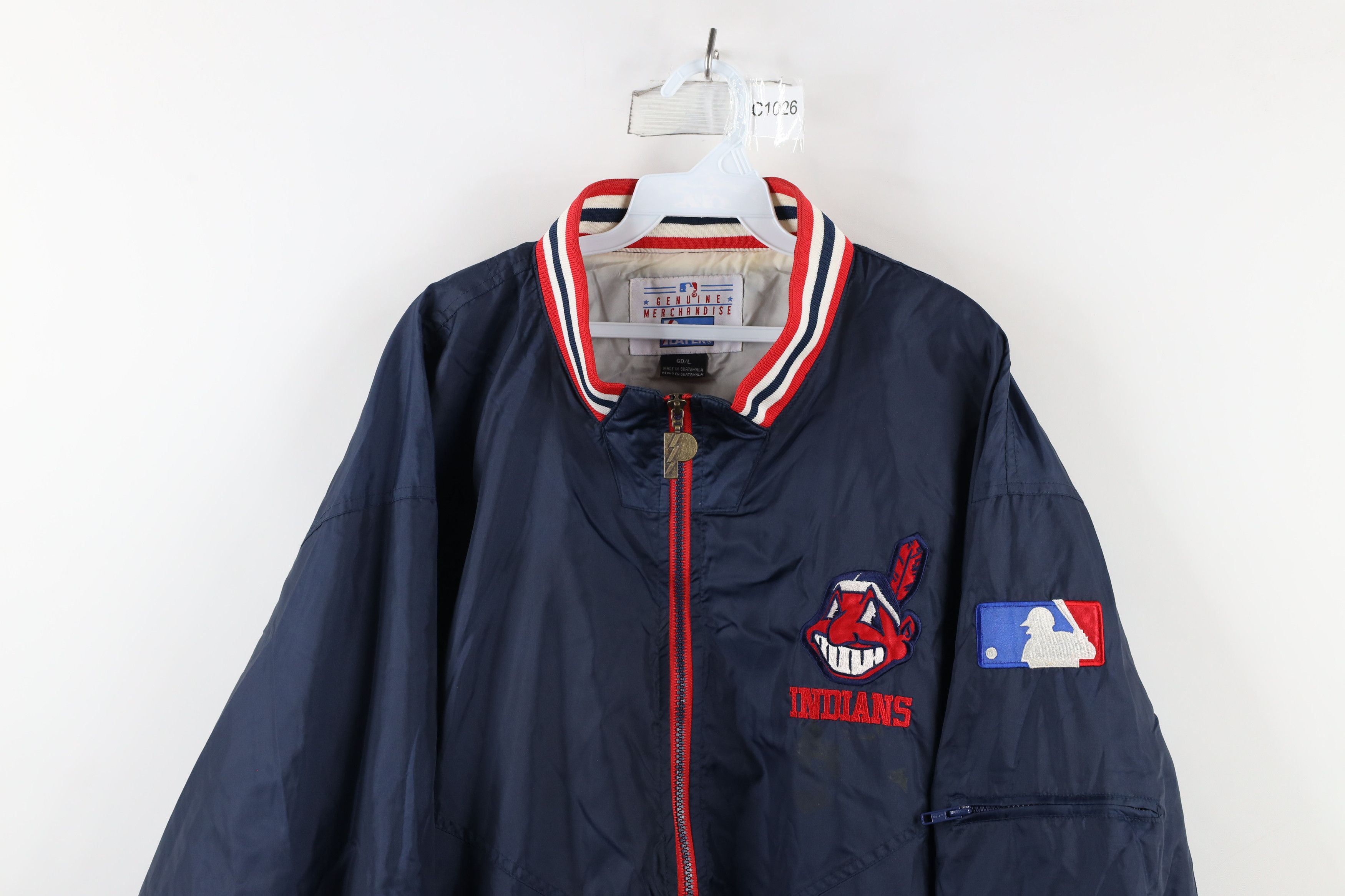 Vintage Vintage 90s Chief Wahoo Cleveland Indians Baseball Jacket Size US L / EU 52-54 / 3 - 2 Thumbnail