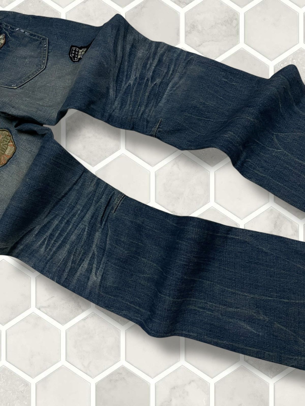 Hysteric Glamour Vintage Authentic Designer Bullet Noise Patchwork Denim Size US 30 / EU 46 - 16 Thumbnail