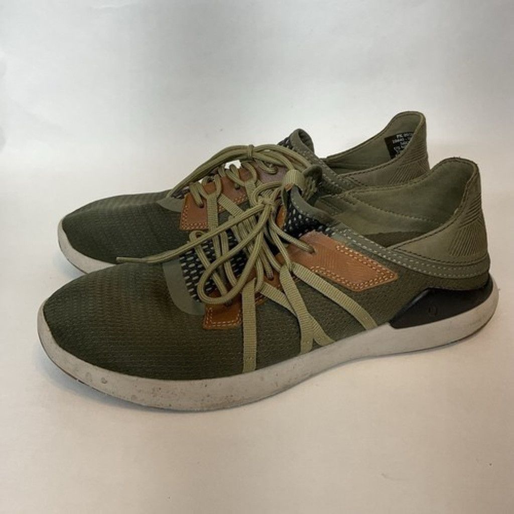 Olukai Olukai Mio Li Green Lava Rock Lace Up Sneakers Men 41/US8 Size US 8 / EU 41 - 10 Thumbnail