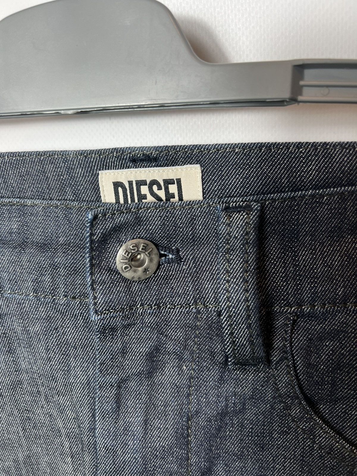 Diesel Vintage Y2K Diesel Industry Crazy Midi Denim Jeans Skirt Size 25" / US 0 / IT 36 - 5 Thumbnail
