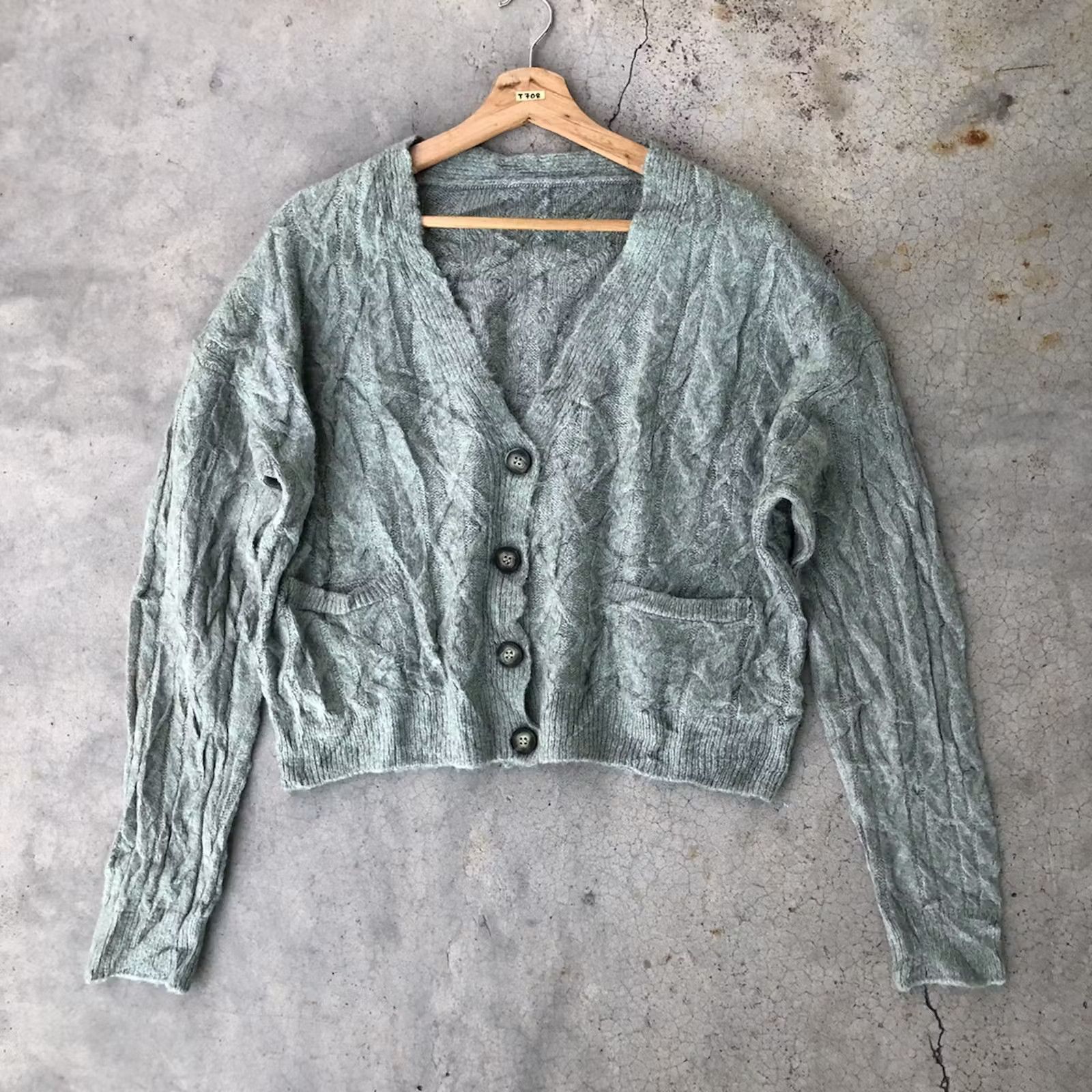 💥Very Rare Cardigan Jumper Soft Fur Shag Shaggy