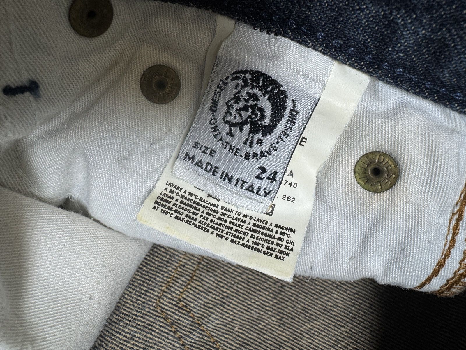 Diesel 24-26x29 Diesel Zink Low Rise Bootcut Flared Faded Jeans Y2K Size 24" / US 00 / IT 34 - 6 Thumbnail