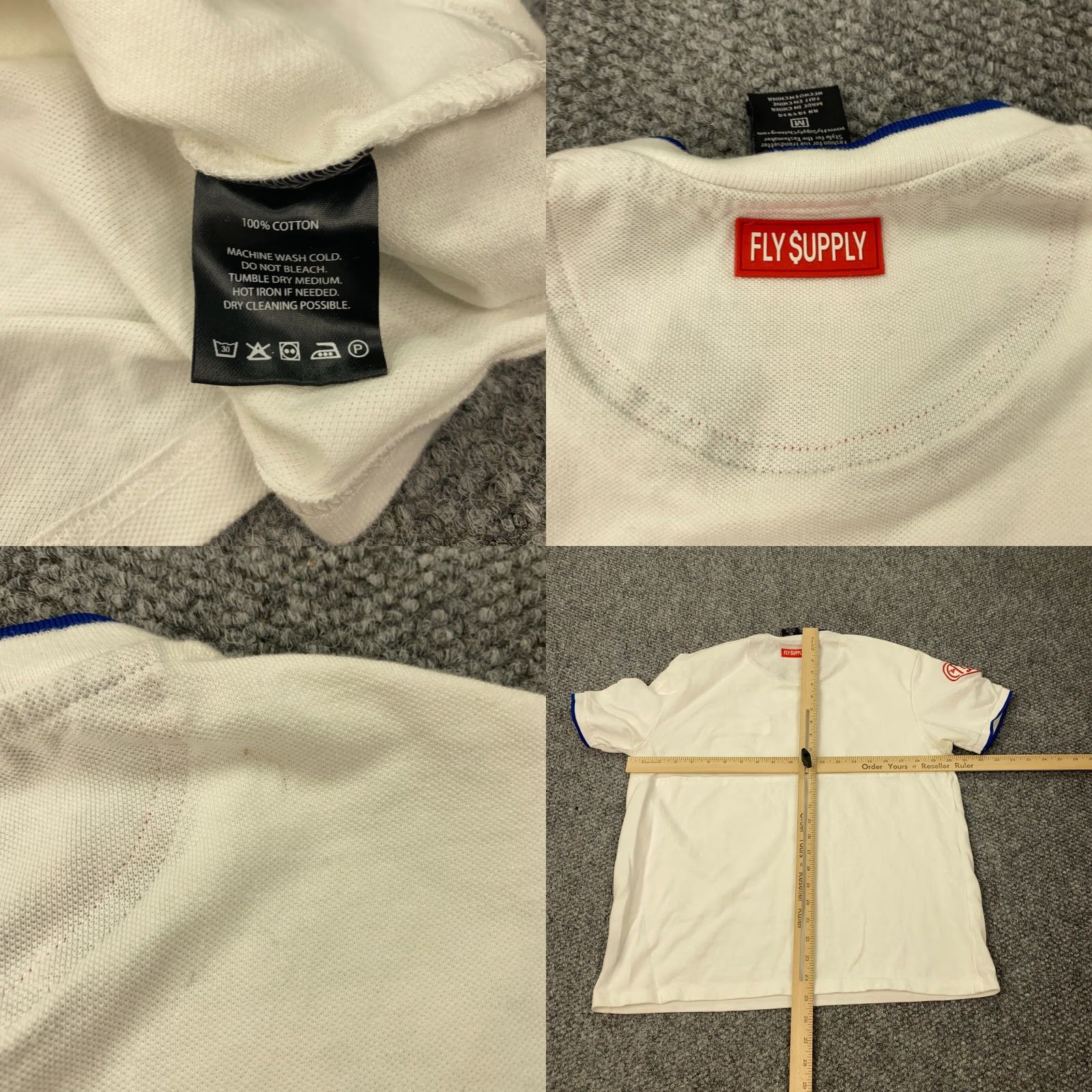Vintage Fly Supply Shirt Mens Medium White Short Sleeve The Trap Loves Me Size US M / EU 48-50 / 2 - 8 Thumbnail