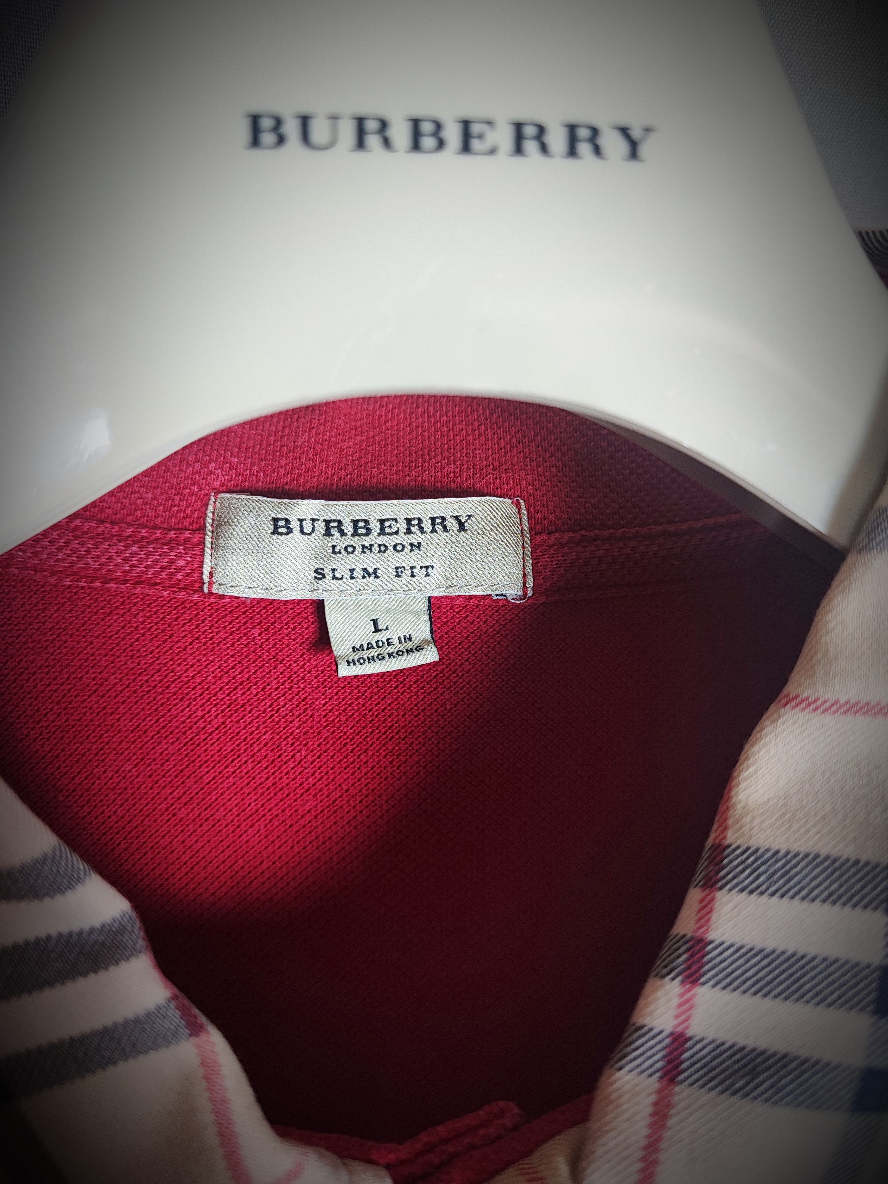 Burberry Burberry Polo L Red Size US L / EU 52-54 / 3 - 5 Thumbnail