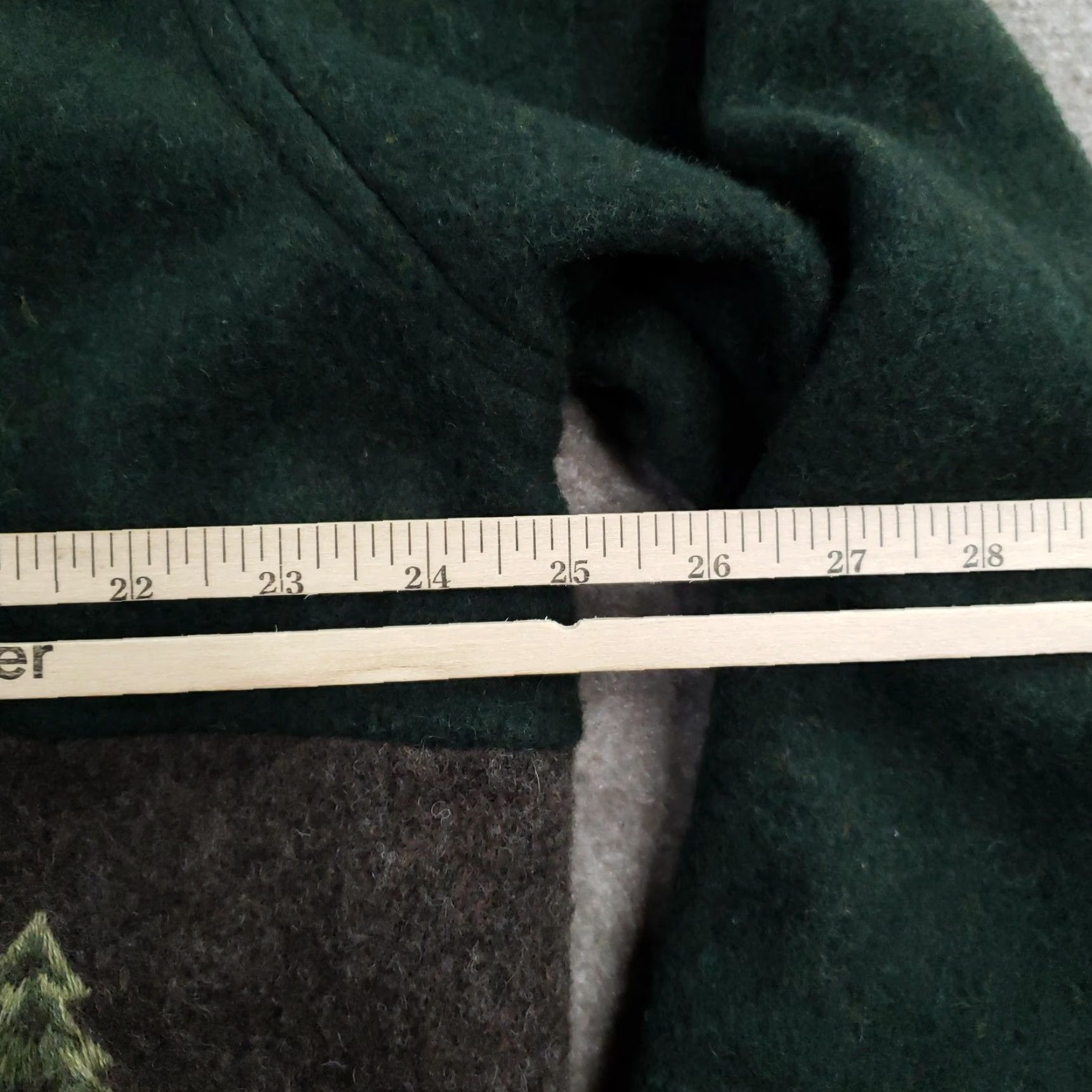 Vintage Südtirol Jacket Womens Large Green Wool Embroidered Deer Forest Scenic Lined Size L / US 10 / IT 46 - 3 Thumbnail