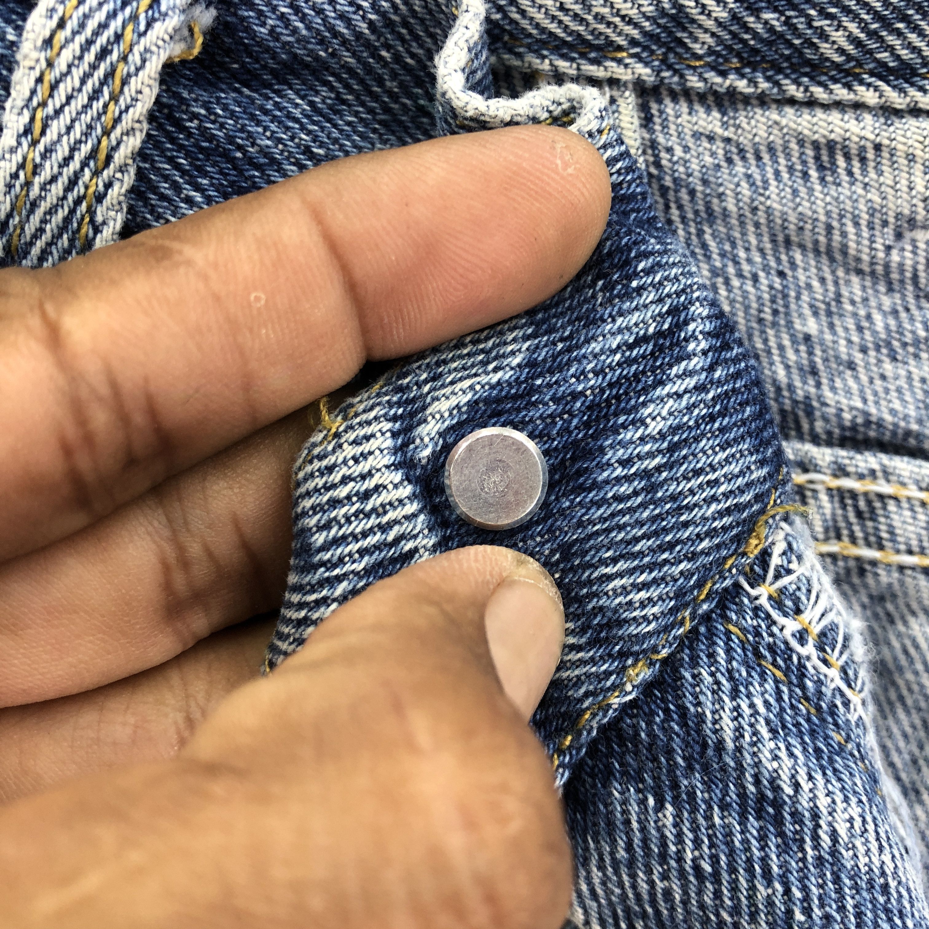 Lee × Vintage Vintage 90s Lee Light Wash Jeans Tapered Lee Sunfaded Denim Size US 30 / EU 46 - 7 Thumbnail