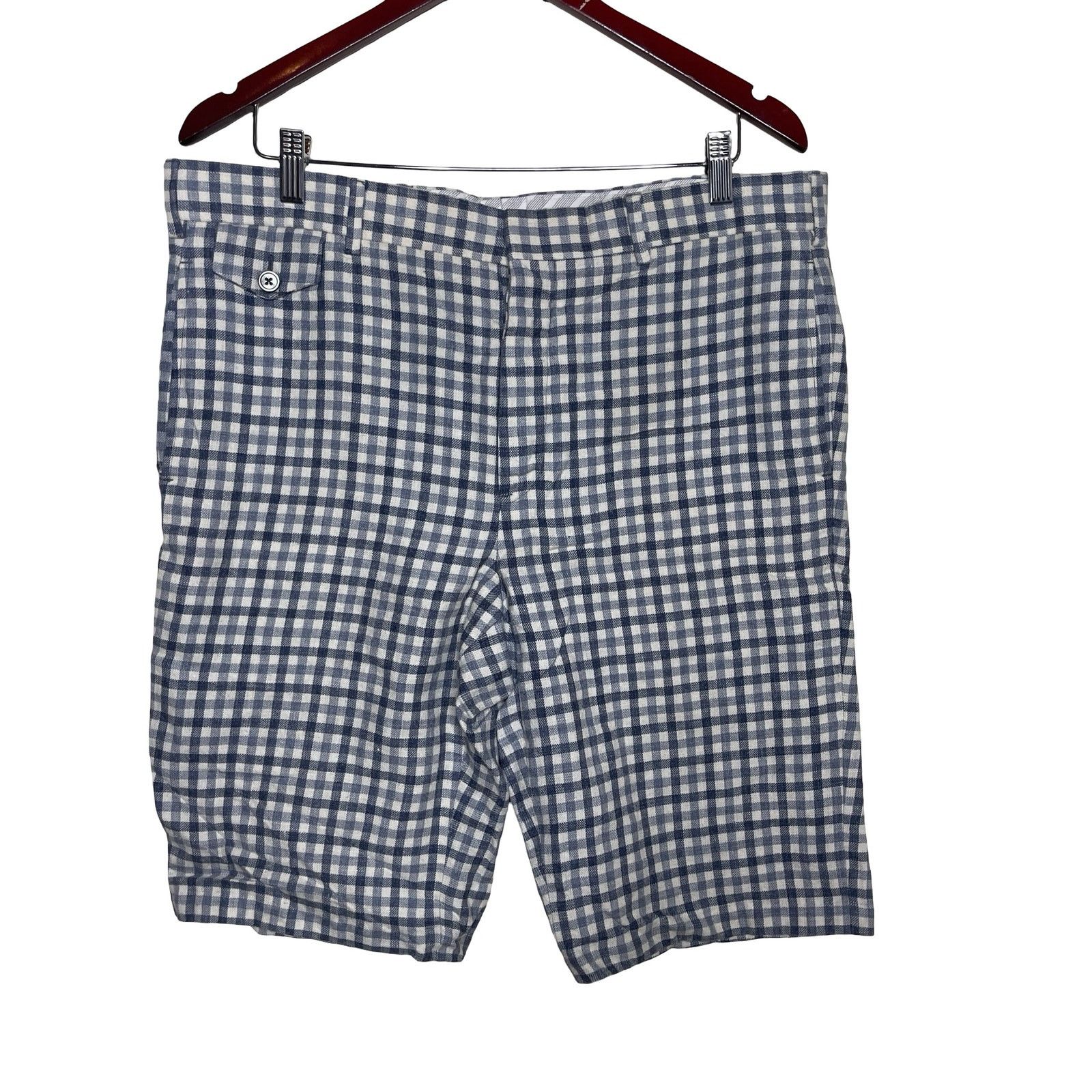 Brooks Brothers Black Fleece by Brooks Brothers Blue check Bermuda shorts 36 Size US 30 / EU 46 - 1 Thumbnail