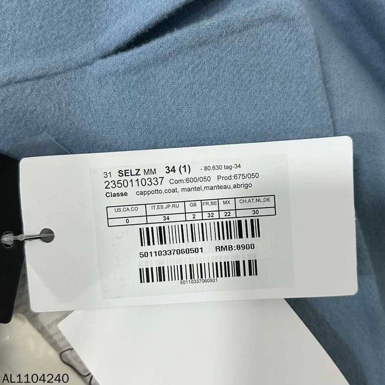 Max Mara Max Mara Light blue wool coat Size S / US 4 / IT 40 - 6 Thumbnail