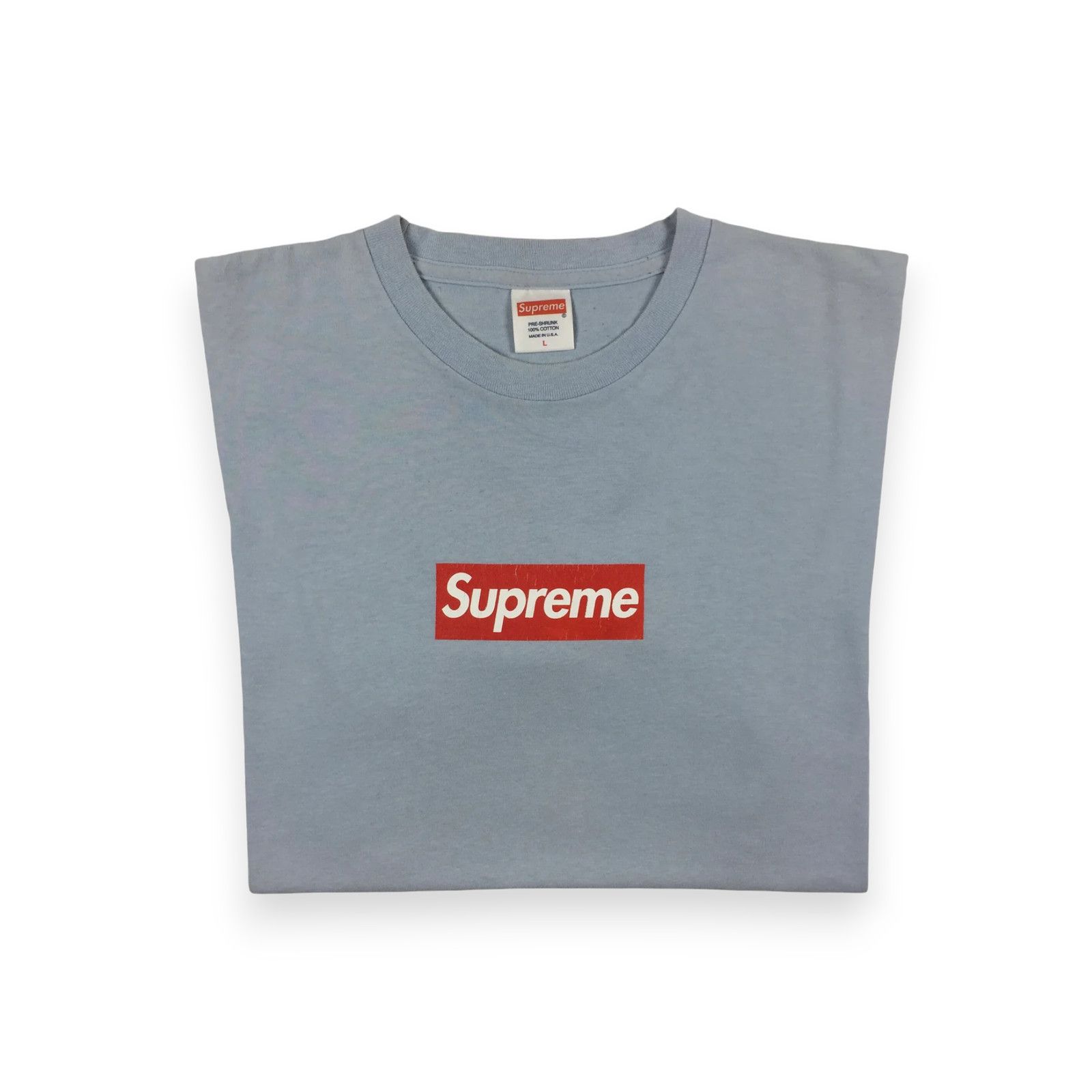 Supreme 2014 Supreme 20th Anniversary Baby Blue Box Logo Tee Size US L / EU 52-54 / 3 - 1 Thumbnail
