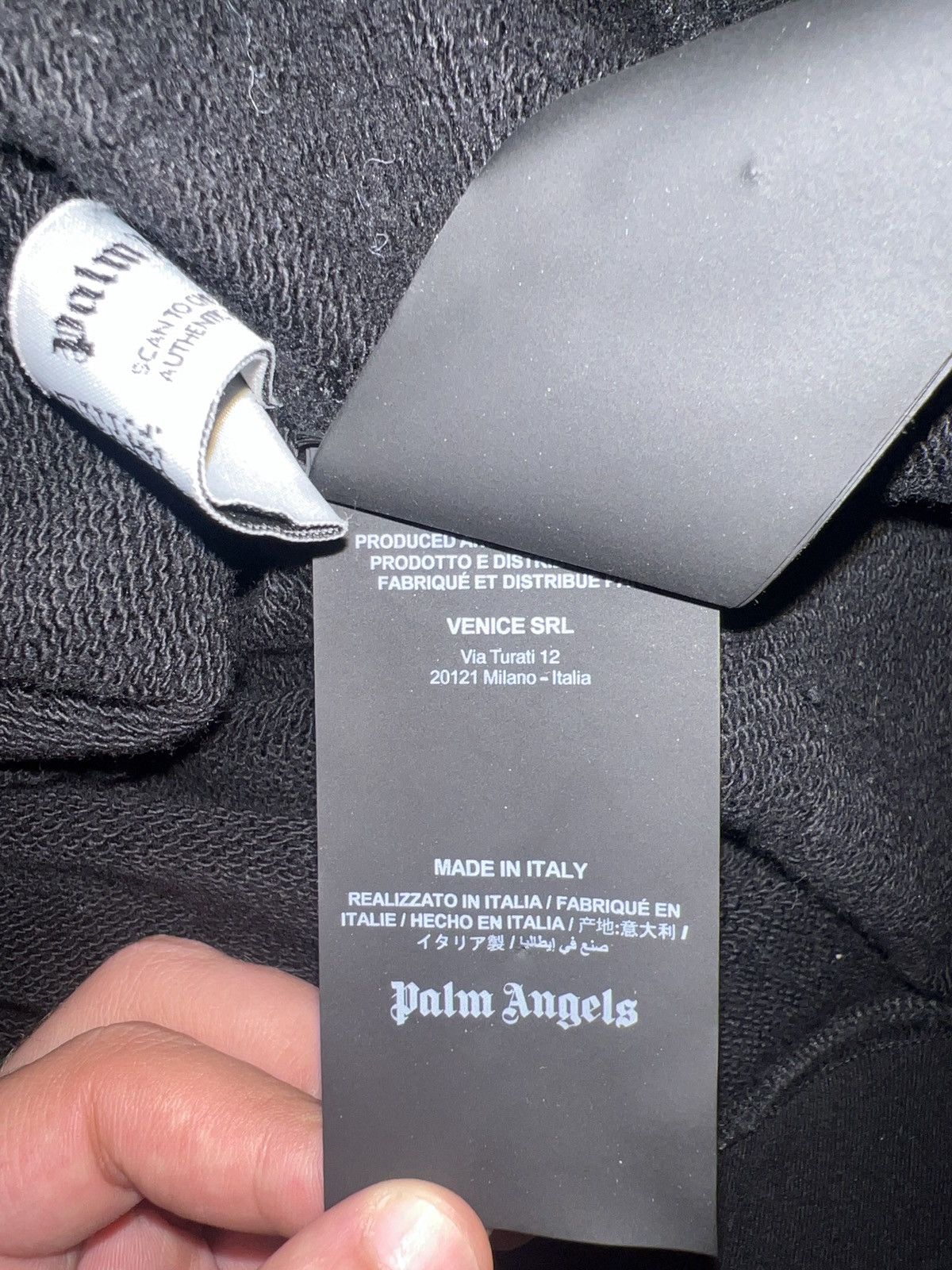 Palm Angels Palm Angels Classic Side Stripe Black Hoodie made in Italy Size US L / EU 52-54 / 3 - 5 Thumbnail