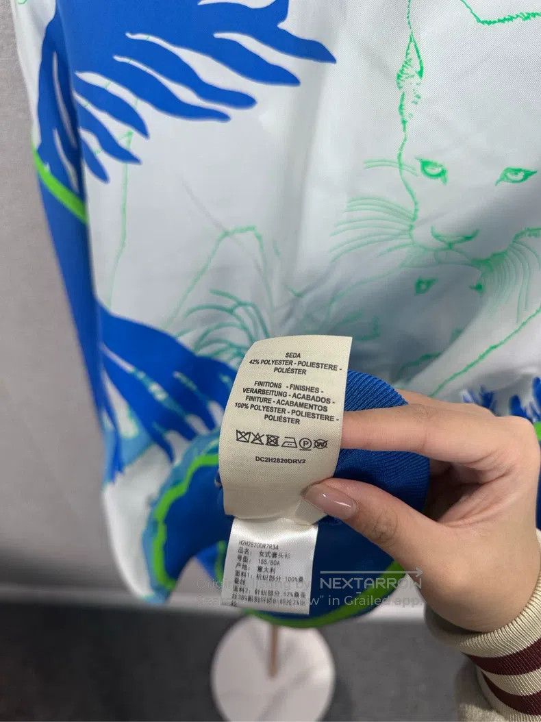 Hermes Hermes Blue and white graffiti top Size XXS / US 00 / IT 34 - 5 Thumbnail