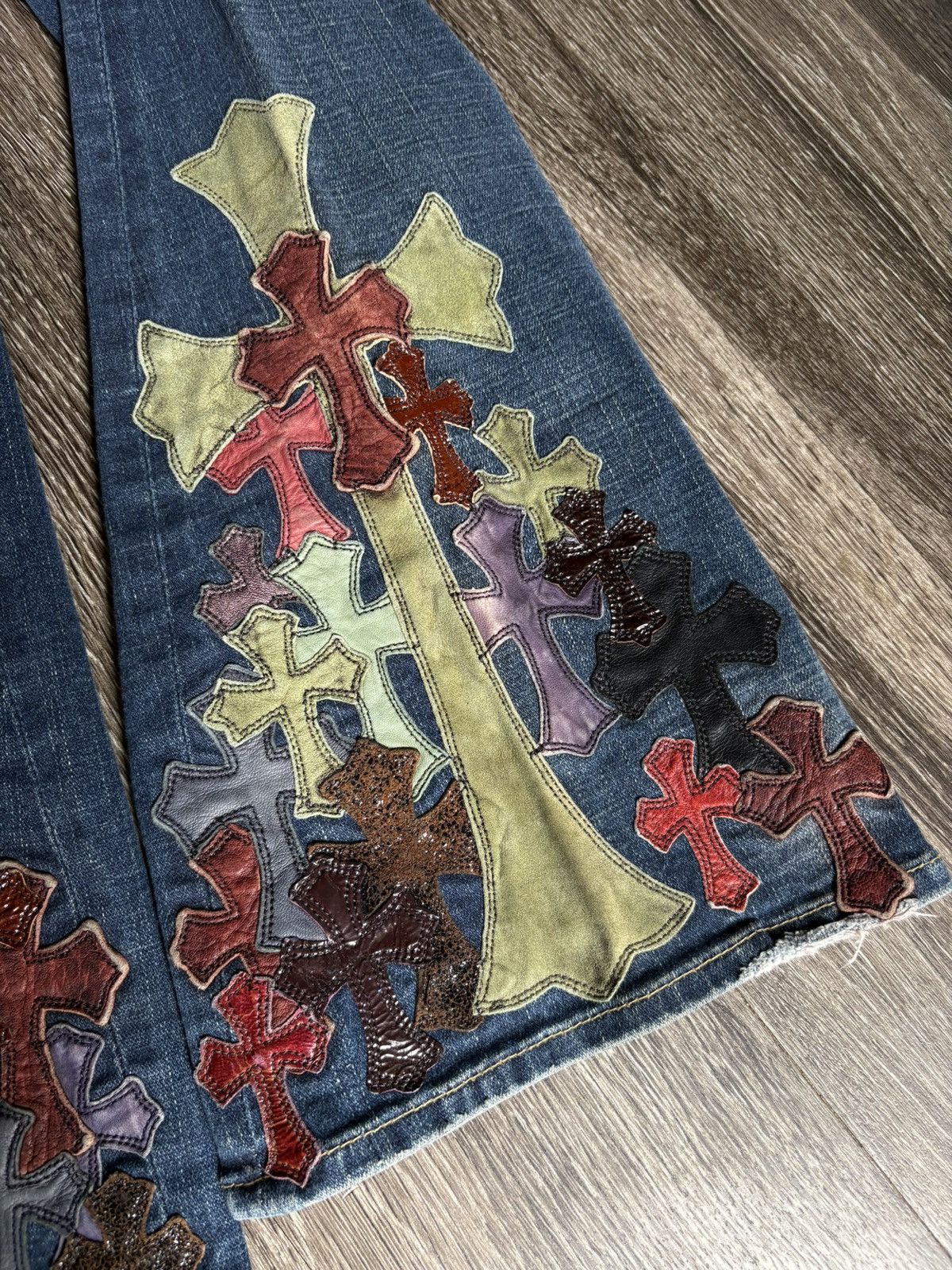 Chrome Hearts Chrome Hearts True Religion 1 of 1 Custom Denim Jeans Size US 30 / EU 46 - 7 Thumbnail