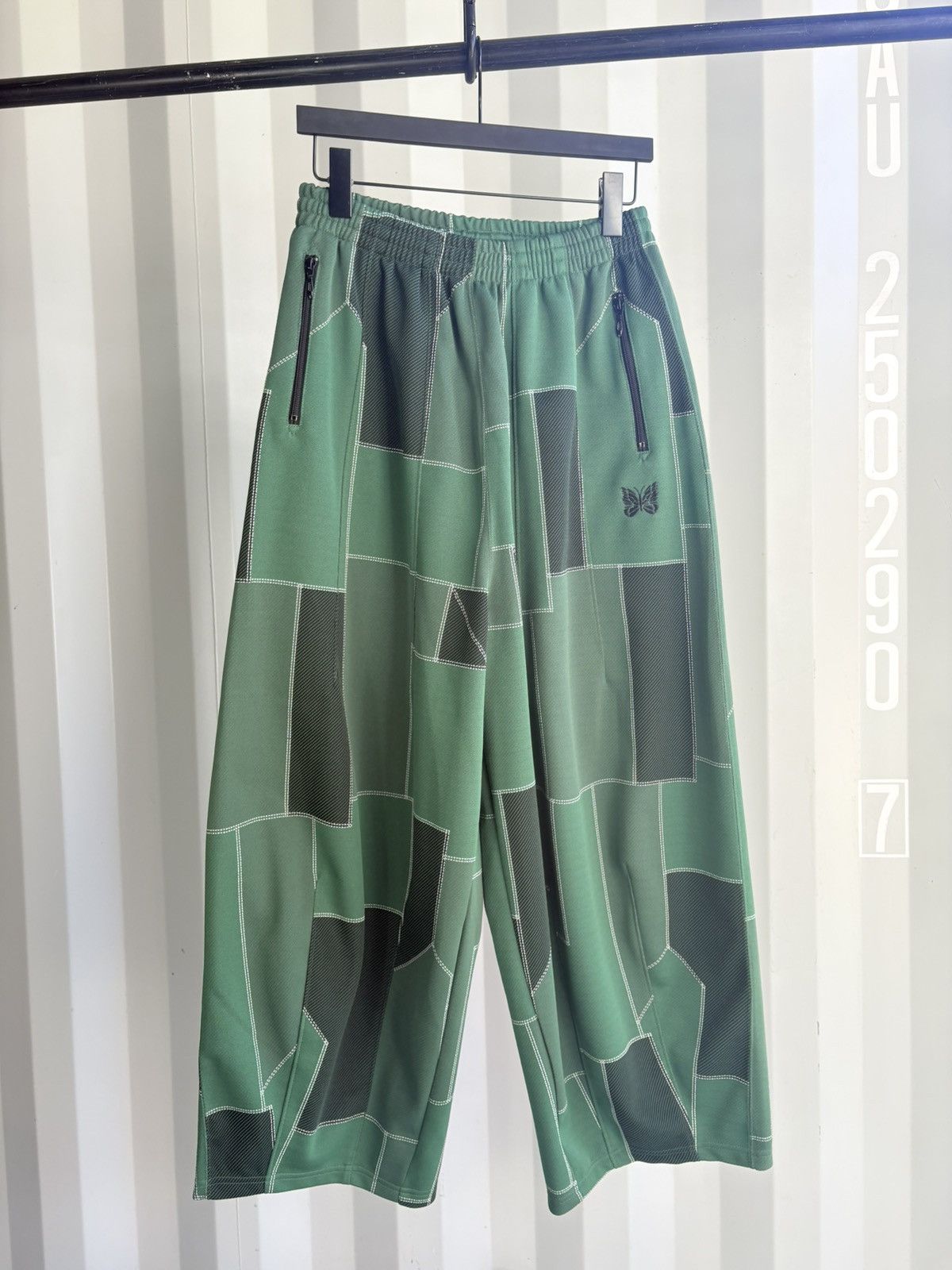 Patchwork HD Wide Leg Track Pants