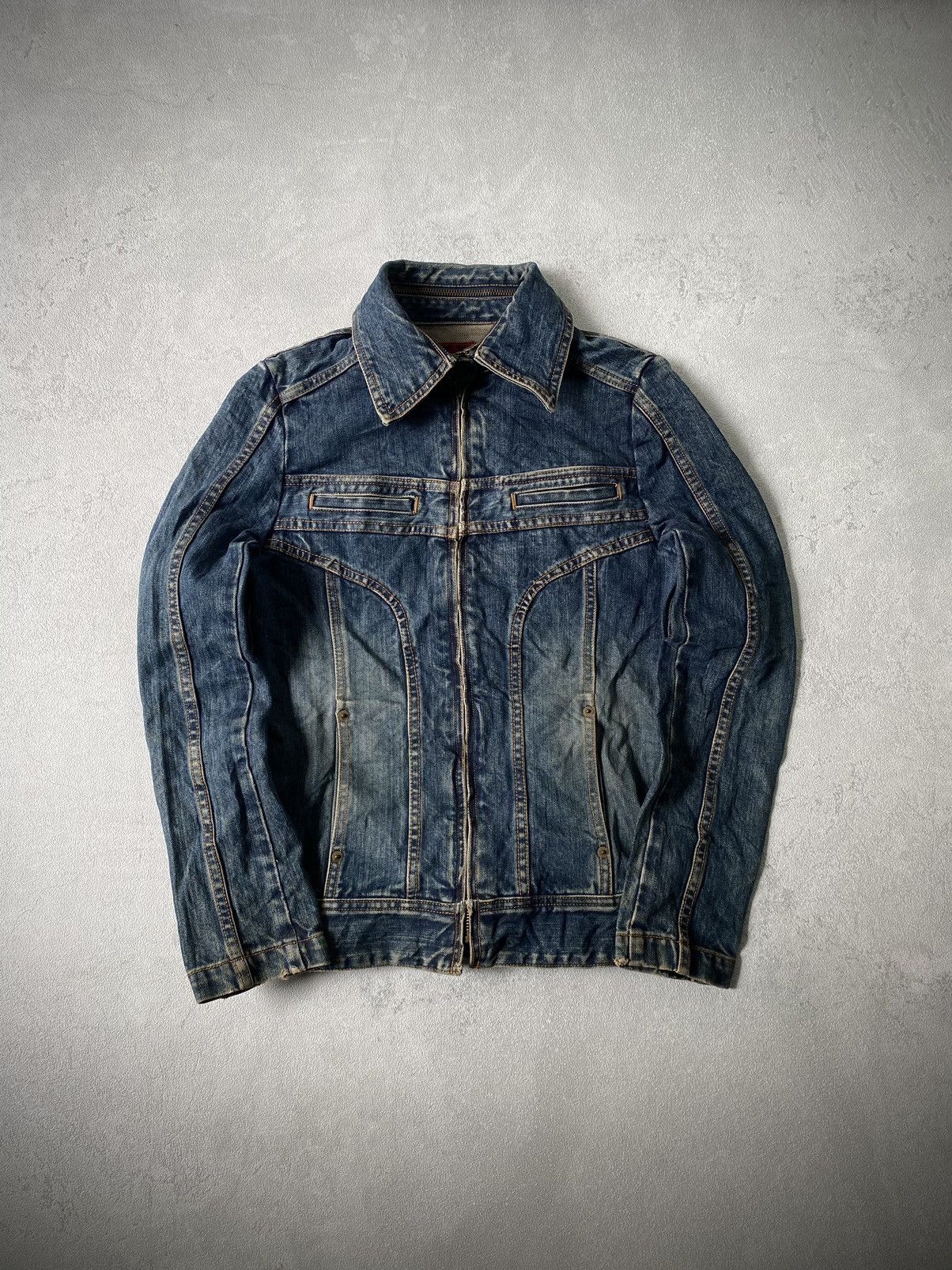 If Six Was Nine × Japanese Brand × Le Grande Bleu (L.G.B.) Edge On All japanese denim jacket Size US S / EU 44-46 / 1 - 1 Thumbnail