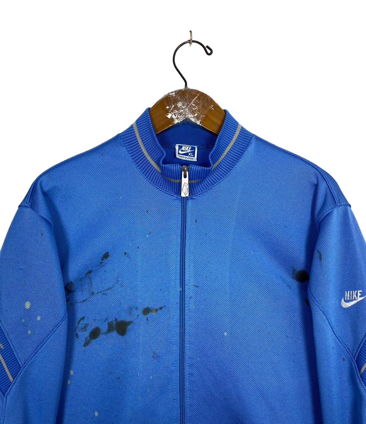Nike Rare‼️ Vintage Nike Paint Distressed Sweater Made in Japan Size US M / EU 48-50 / 2 - 4 Thumbnail