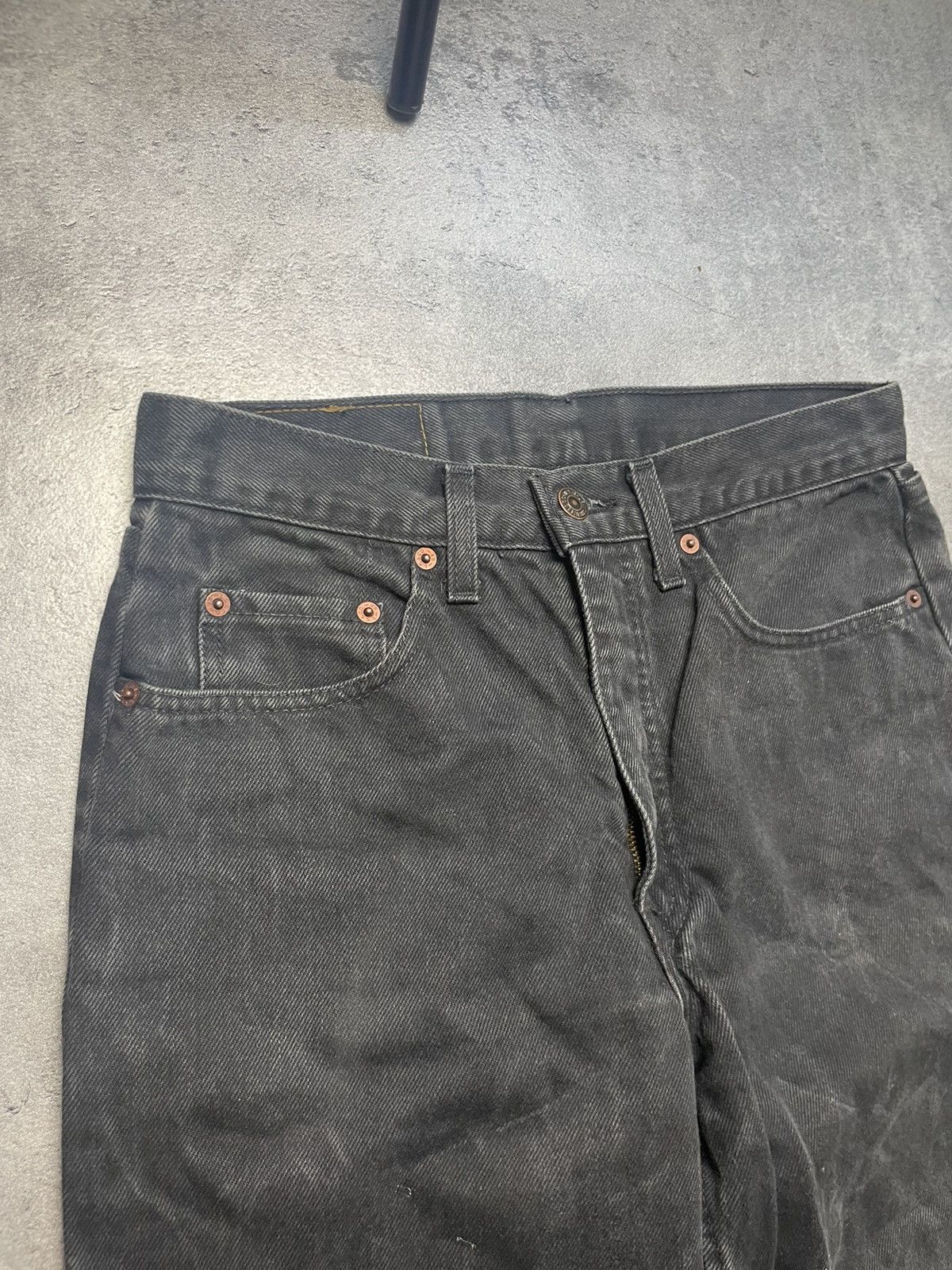 Japanese Brand × Levi's × Vintage Levis 615 denim straight jeans baggy washed black retro 90s Size US 30 / EU 46 - 6 Thumbnail