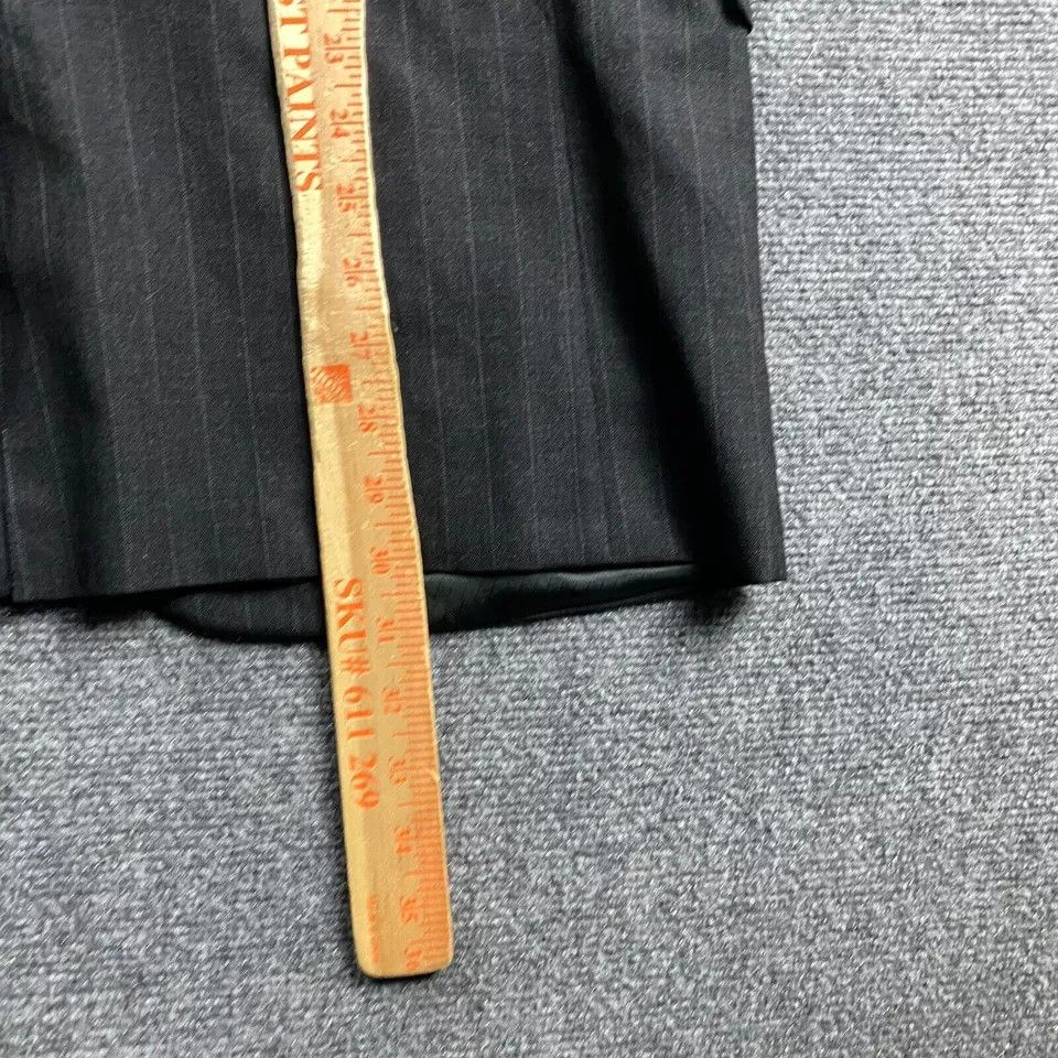 Hart Schaffner Marx Hart Schaffner & Marx Blazer Men's 40R Striped Pure Virgin Size 40R - 5 Thumbnail