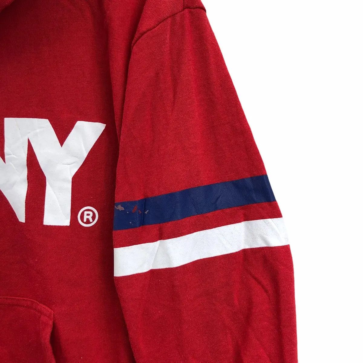 PONY Vtg 90’ PONY SKATEBOARD Hip Hop Red Hoodie Jacket Pullover Size M / US 6-8 / IT 42-44 - 6 Thumbnail