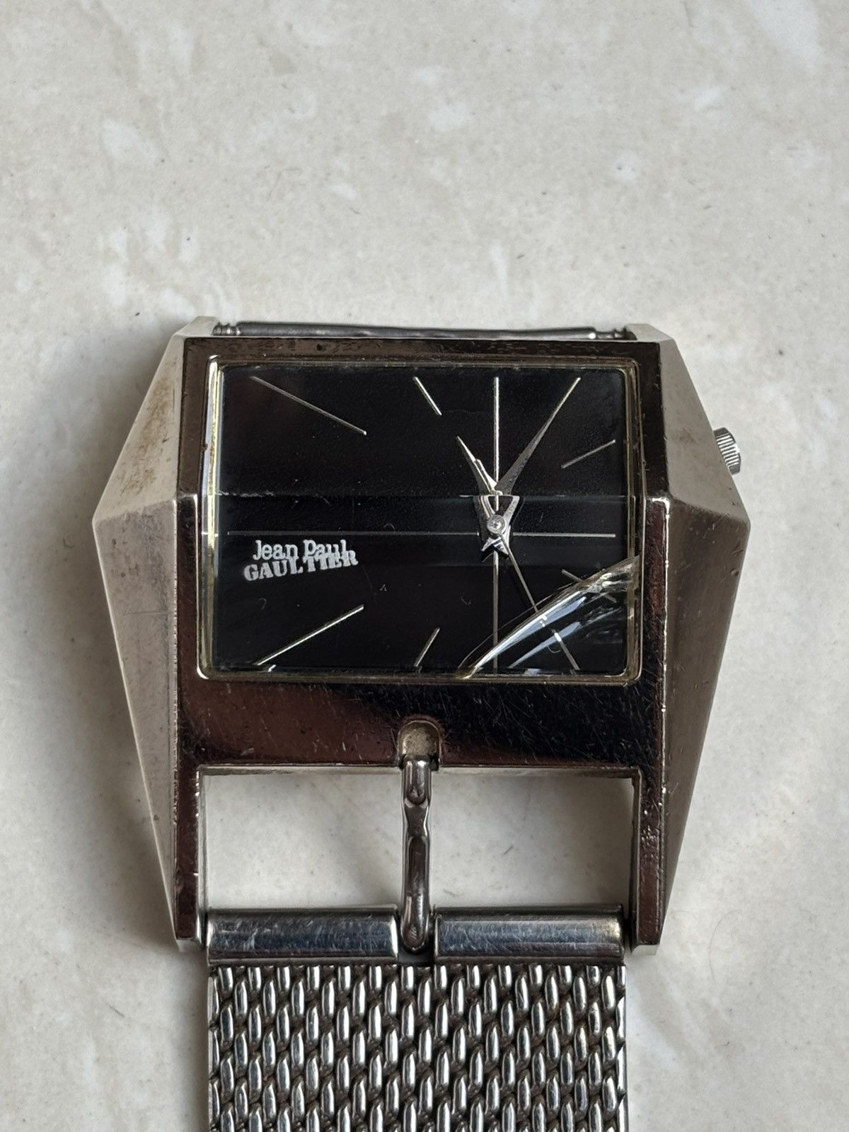 Jean Paul Gaultier 1998 Silver Sci-Fi Belt Watch Size ONE SIZE - 3 Thumbnail