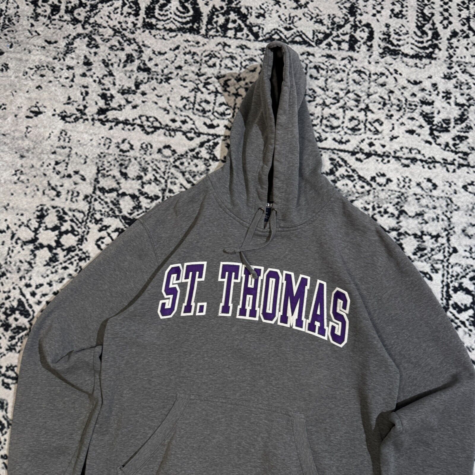 Vintage Vintage Unisex Grey Cotton Hoodie Size M Regular Fit Size US M / EU 48-50 / 2 - 5 Thumbnail