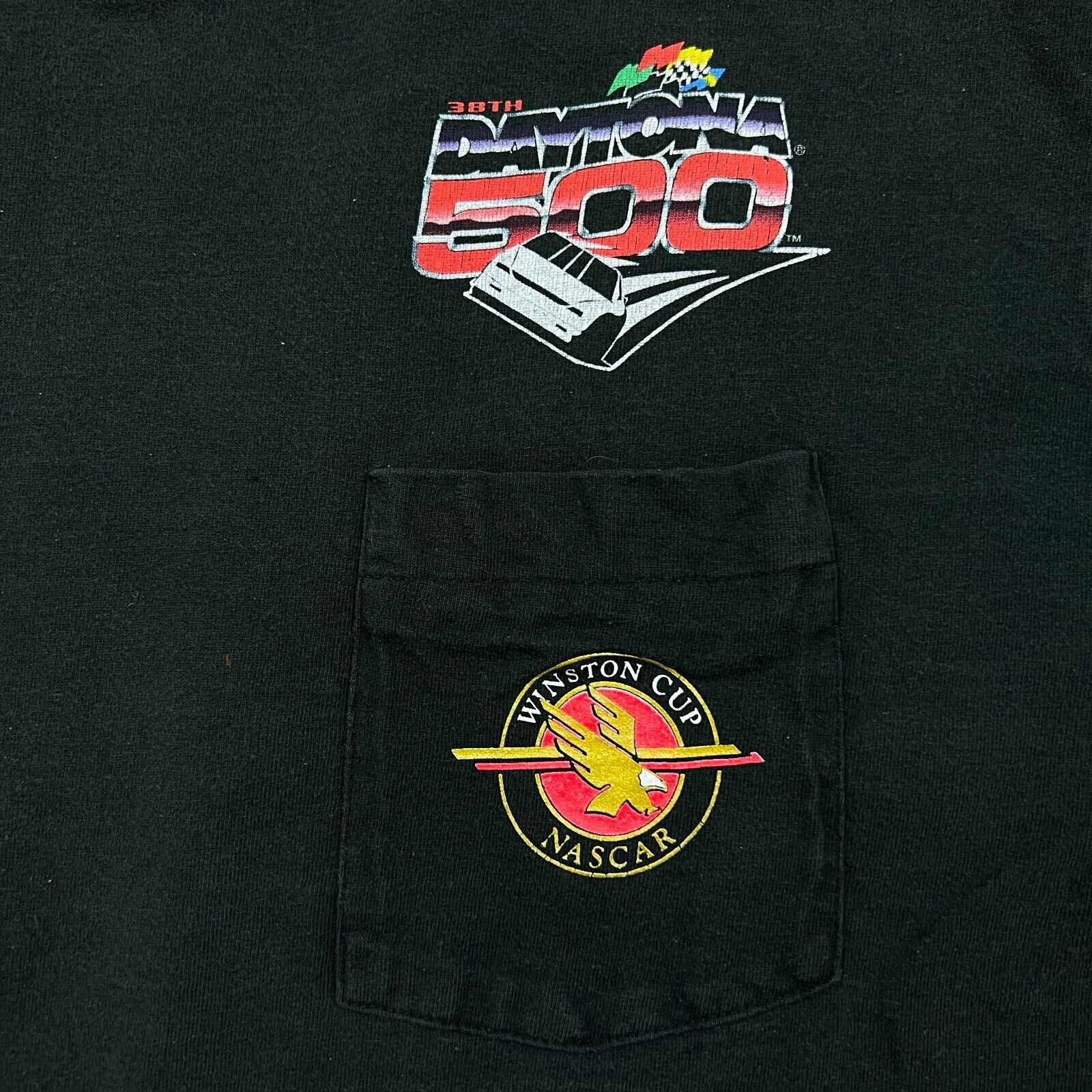 NASCAR × Vintage 1996 Daytona 500 T Shirt Large Winston Cup NASCAR Pocket Tee Size US L / EU 52-54 / 3 - 5 Thumbnail