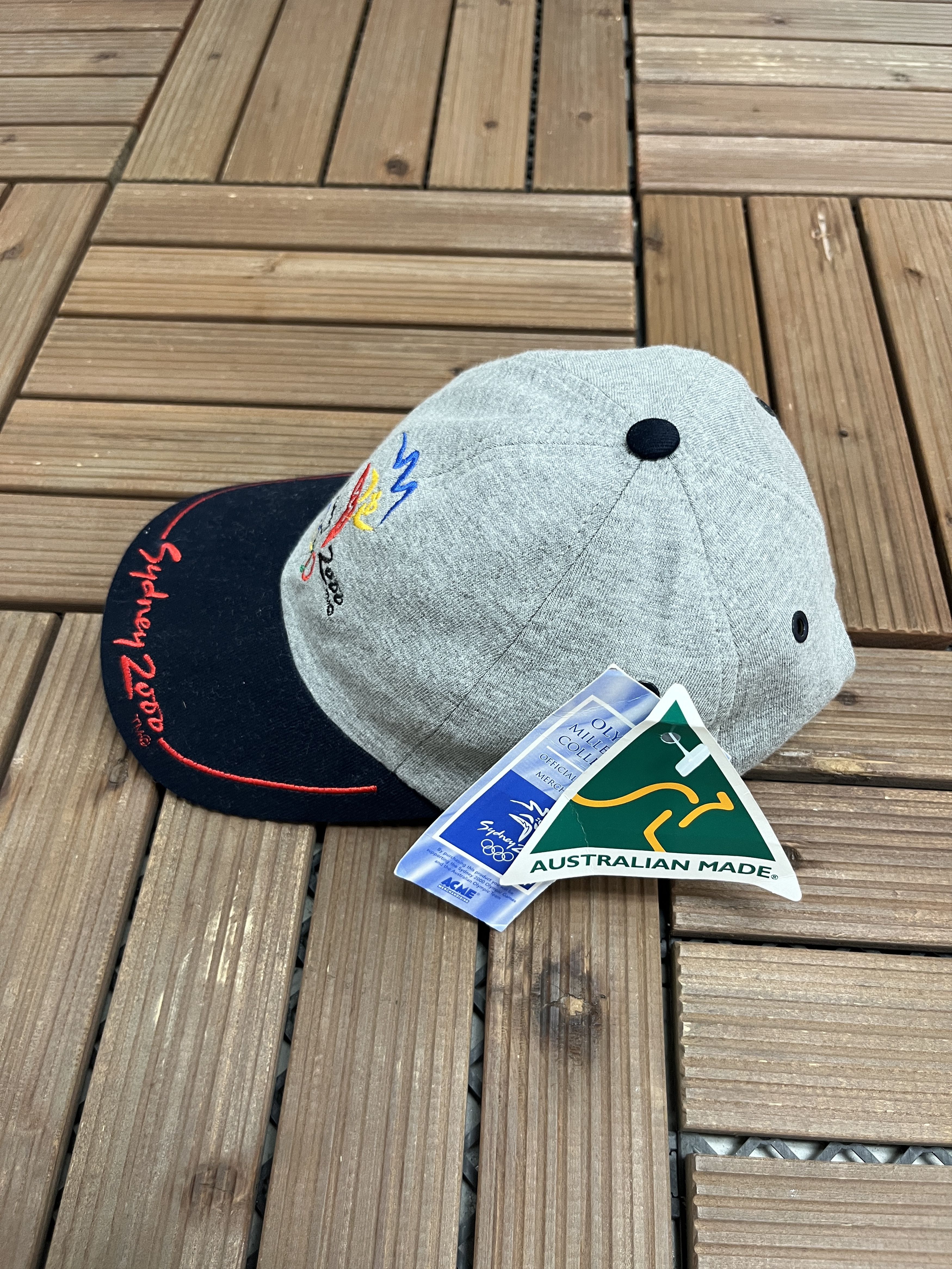 Vintage Sydney Olympics 2000 Vintage Grey Hat Cap Size ONE SIZE - 4 Thumbnail