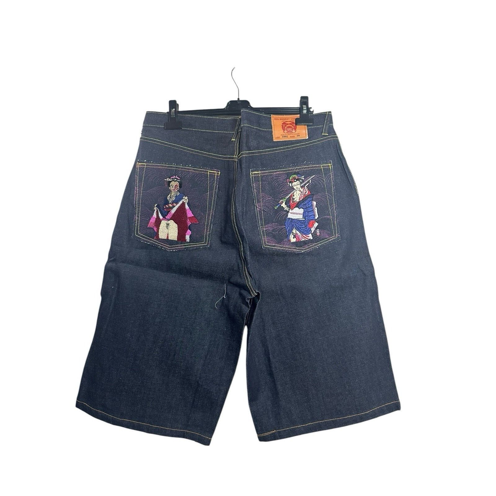 Red Monkey Vintage Red Monkey Company RMC Jean Shorts Jorts 90’s 2000’s Size US 38 / EU 54 - 3 Thumbnail