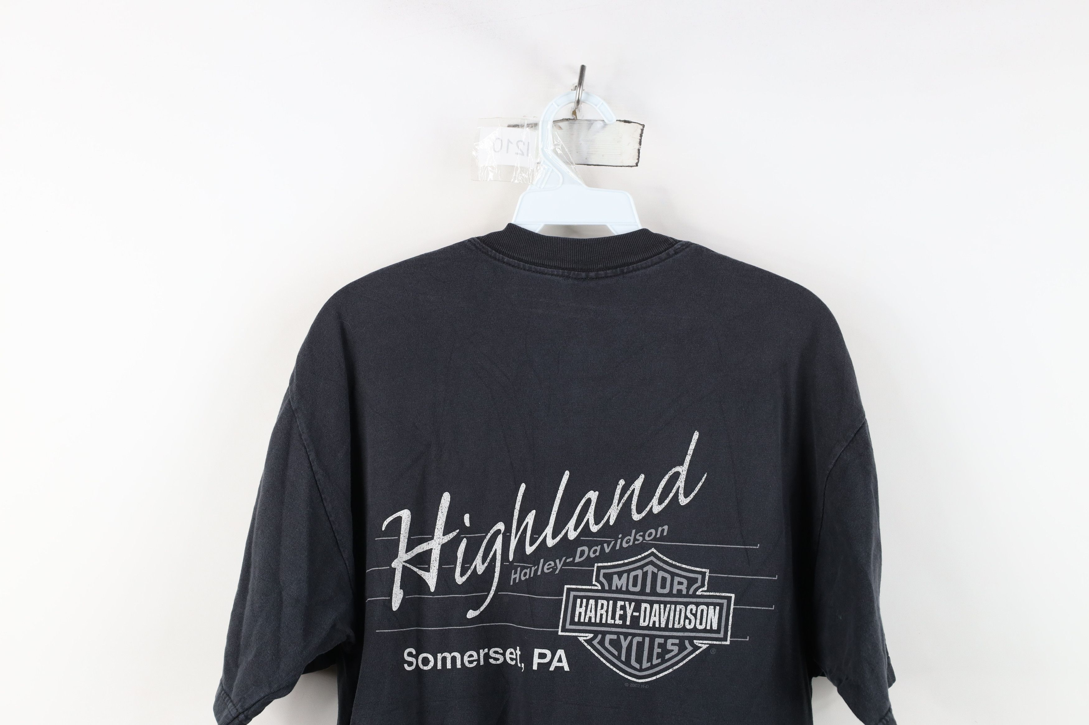 Harley Davidson Vintage Y2K Harley Davidson Motor Oil T-Shirt Black USA Size US L / EU 52-54 / 3 - 13 Thumbnail