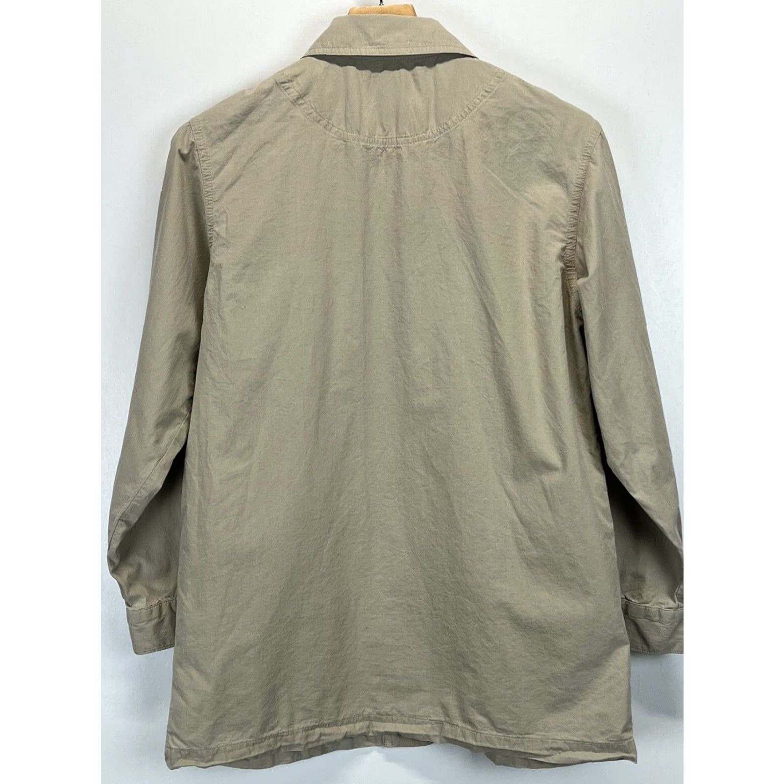 Orvis VINTAGE Orvis Women's Cotton Jacket S Tan Lightweight Casual Fall Spring Made in USA Size S / US 4 / IT 40 - 2 Thumbnail