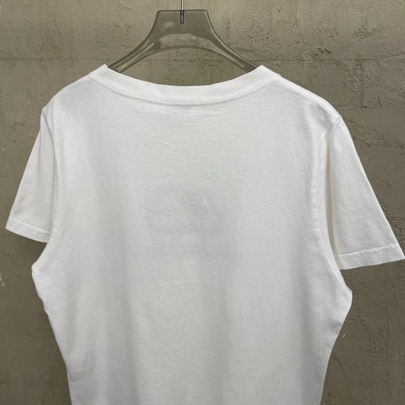 Balenciaga Balenciaga White Double B Lock Logo Short Sleeve T-Shirt 25 Size US L / EU 52-54 / 3 - 4 Thumbnail