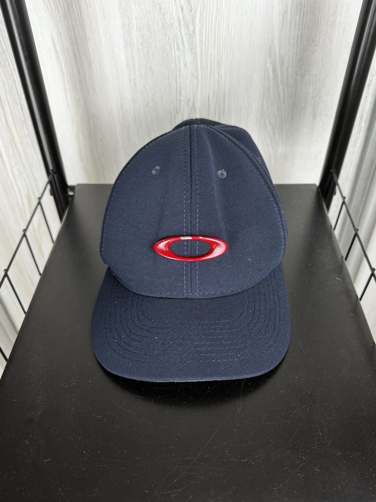 Oakley Oakley Tincan Navy Blue/Red vintage flex cap Size ONE SIZE - 5 Thumbnail