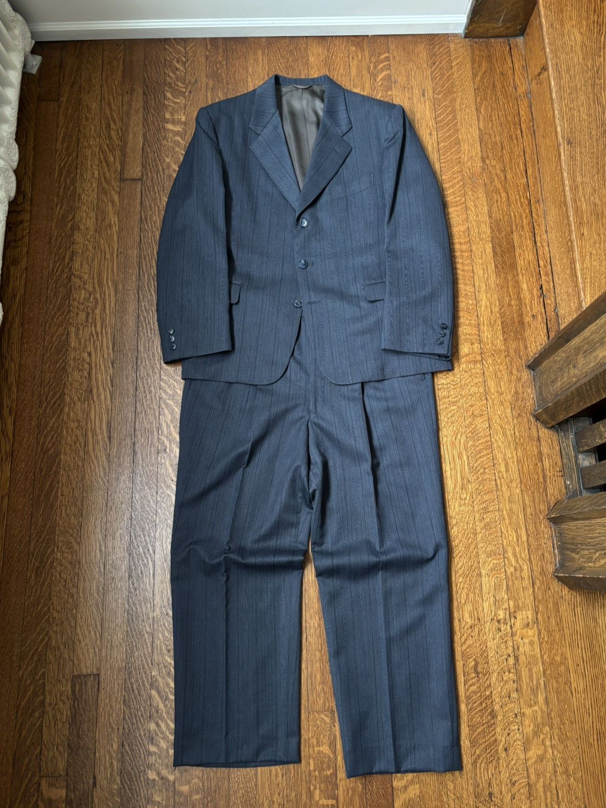 Vintage Vintage 2 Piece Suit Set 1980s Two Piece Suit 1990s 3 Button Size 42R - 1 Thumbnail