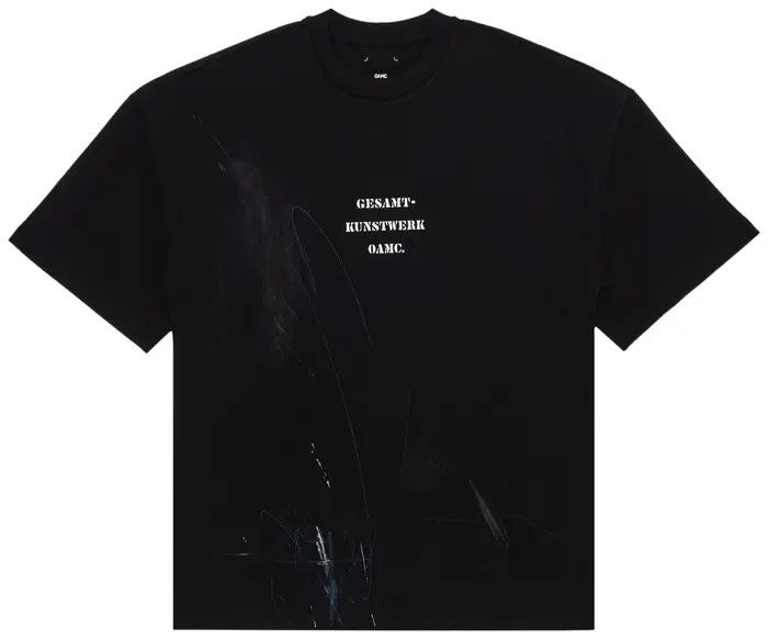 OAMC o1y0225 Logo Crewneck T-Shirt in Black Size US XL / EU 56 / 4 - 1 Thumbnail