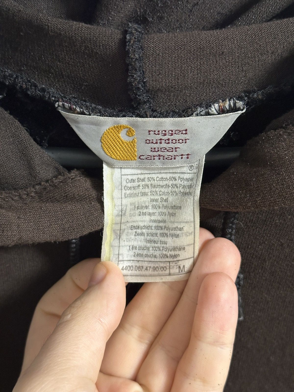 Carhartt Rare Vintage Brown Zip Hoodie Carhartt 90’s Small Logo Size US M / EU 48-50 / 2 - 6 Thumbnail