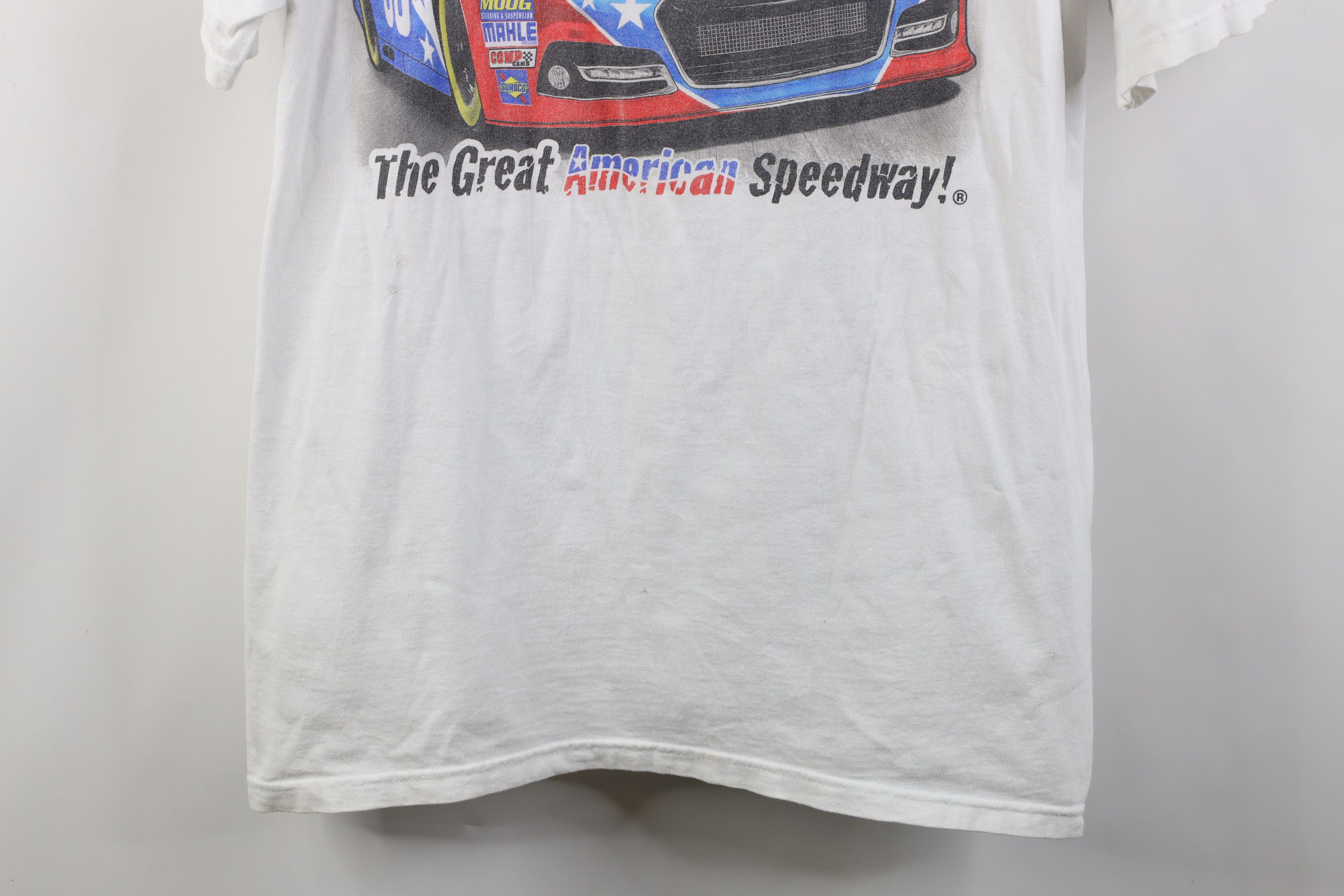 Vintage Vintage Y2K NASCAR Motor Speedway Racing T-Shirt White USA Size US XXL / EU 58 / 5 - 3 Thumbnail