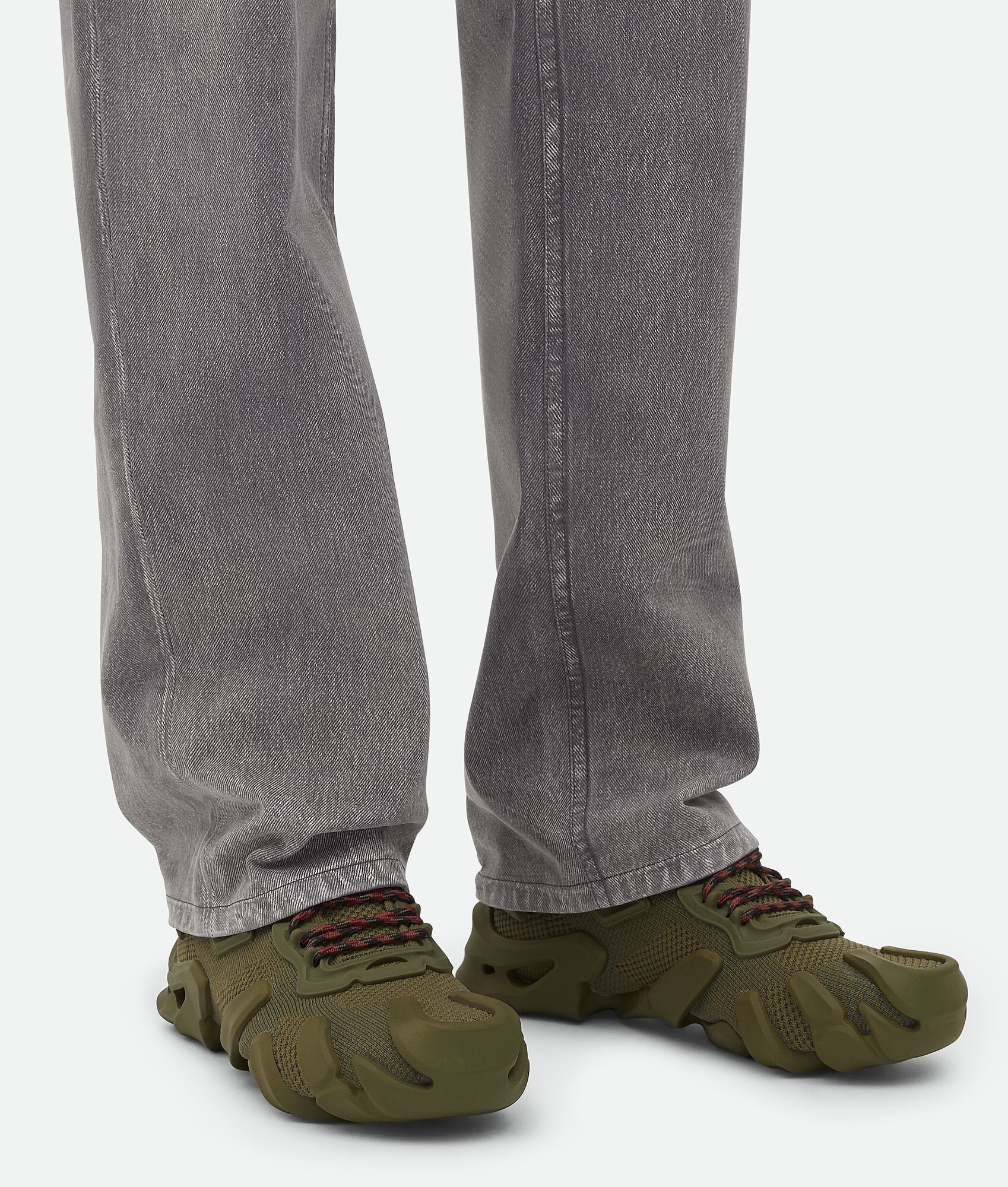 Bottega Veneta o1w1db10825 Flex Sneakers in Kaki/Olive Oil Size US 9 / EU 42 - 2 Thumbnail