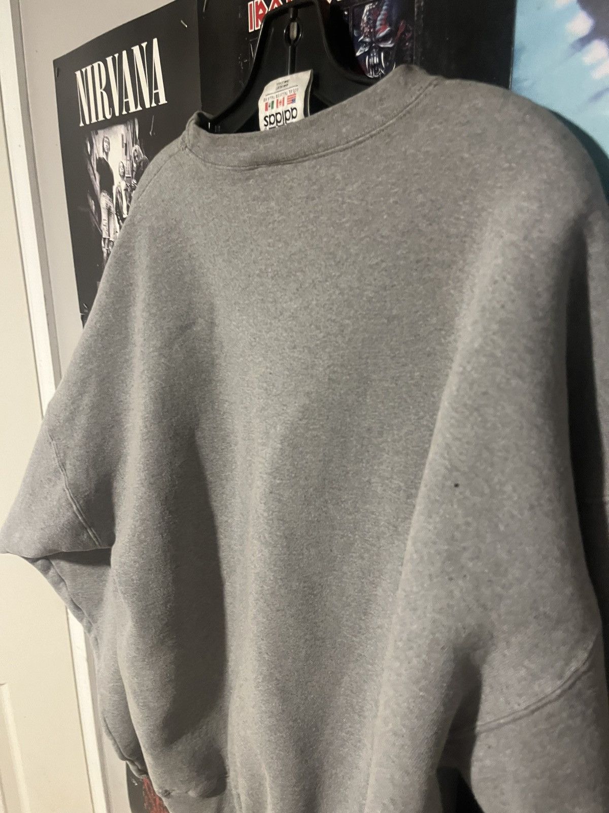 Adidas Vintage 90’s Adidas Boxy Embroidered grunge Sweatshirt XL Size US XL / EU 56 / 4 - 8 Thumbnail