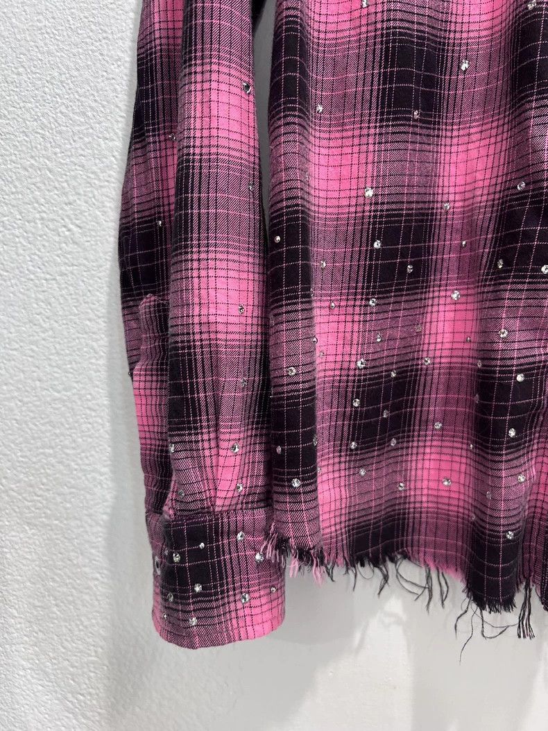 Amiri Amiri19SS show pink rhinestone rivet shirt-2506 Size US S / EU 44-46 / 1 - 5 Thumbnail