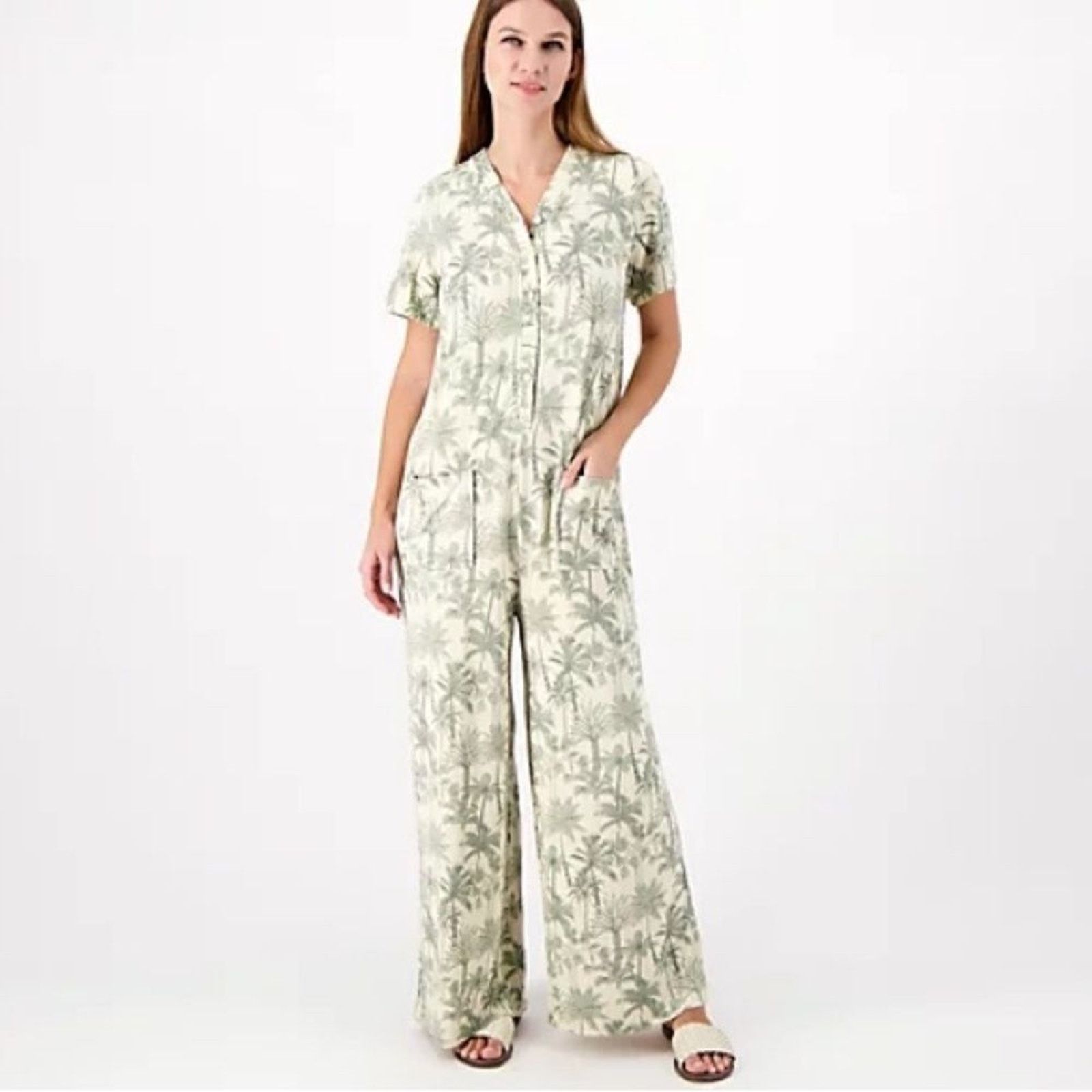 LVC Bumblebella Women’s sz M Dreamy Jersey Wide Leg NEW # G546 Size 32" / US 10 / IT 46 - 1 Thumbnail