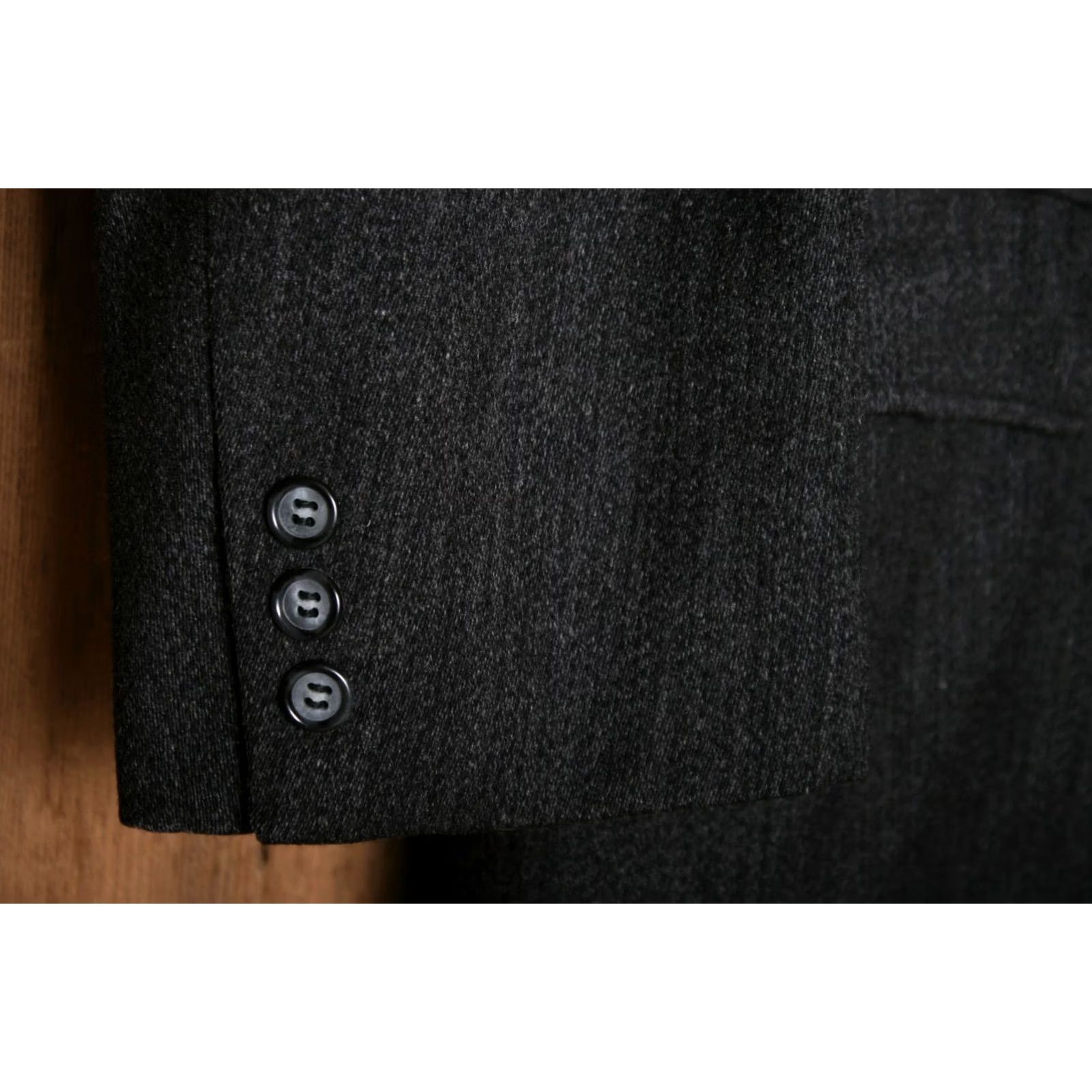 Vintage VINTAGE Town & Country Coat Overcoat Wool Gray 41R Mens Herringbone Button 43" Length 18.25" Shoulders Size US XS / EU 42 / 0 - 7 Thumbnail