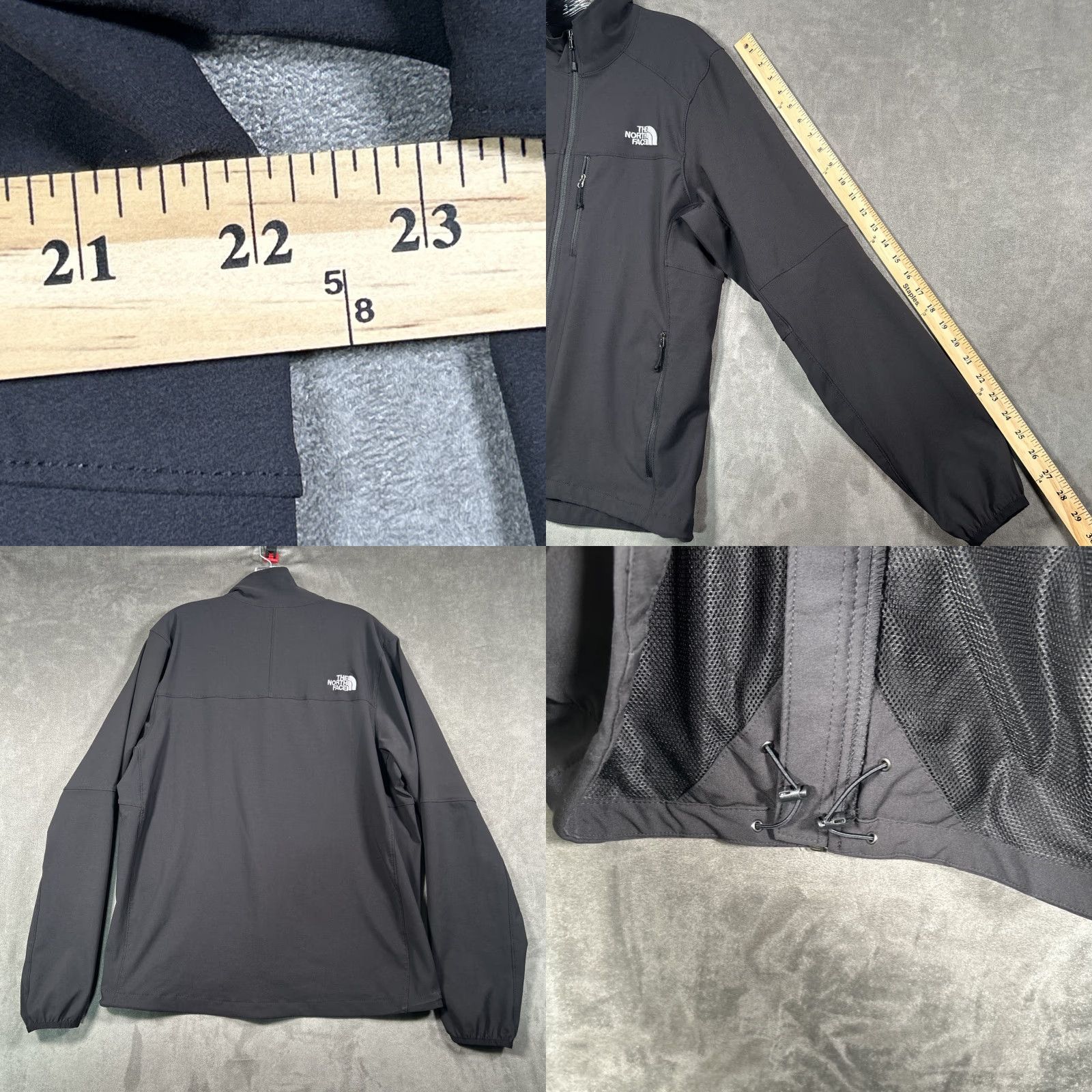 The North Face The North Face Jacket Mens Med Reg Black Softshell Full Zip Fleece Lined Outdoor Size US M / EU 48-50 / 2 - 8 Thumbnail