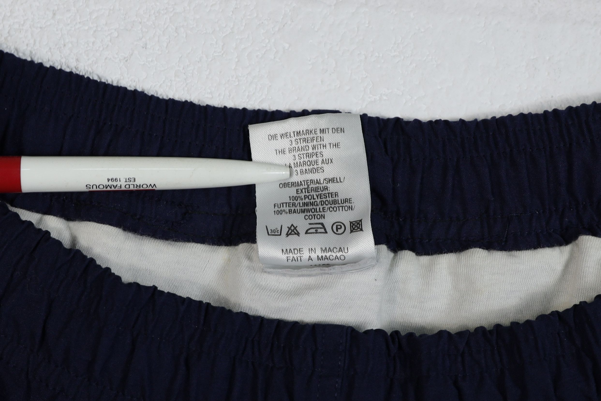 Adidas Vintage Adidas Logo Dark Navy Swim Shorts Bath 90s Size US 32 / EU 48 - 4 Thumbnail