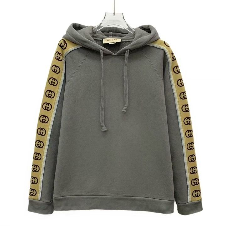 Gucci Gucci Logo String Hoodie Gray Brown Size XS / US 0-2 / IT 36-38 - 1 Thumbnail