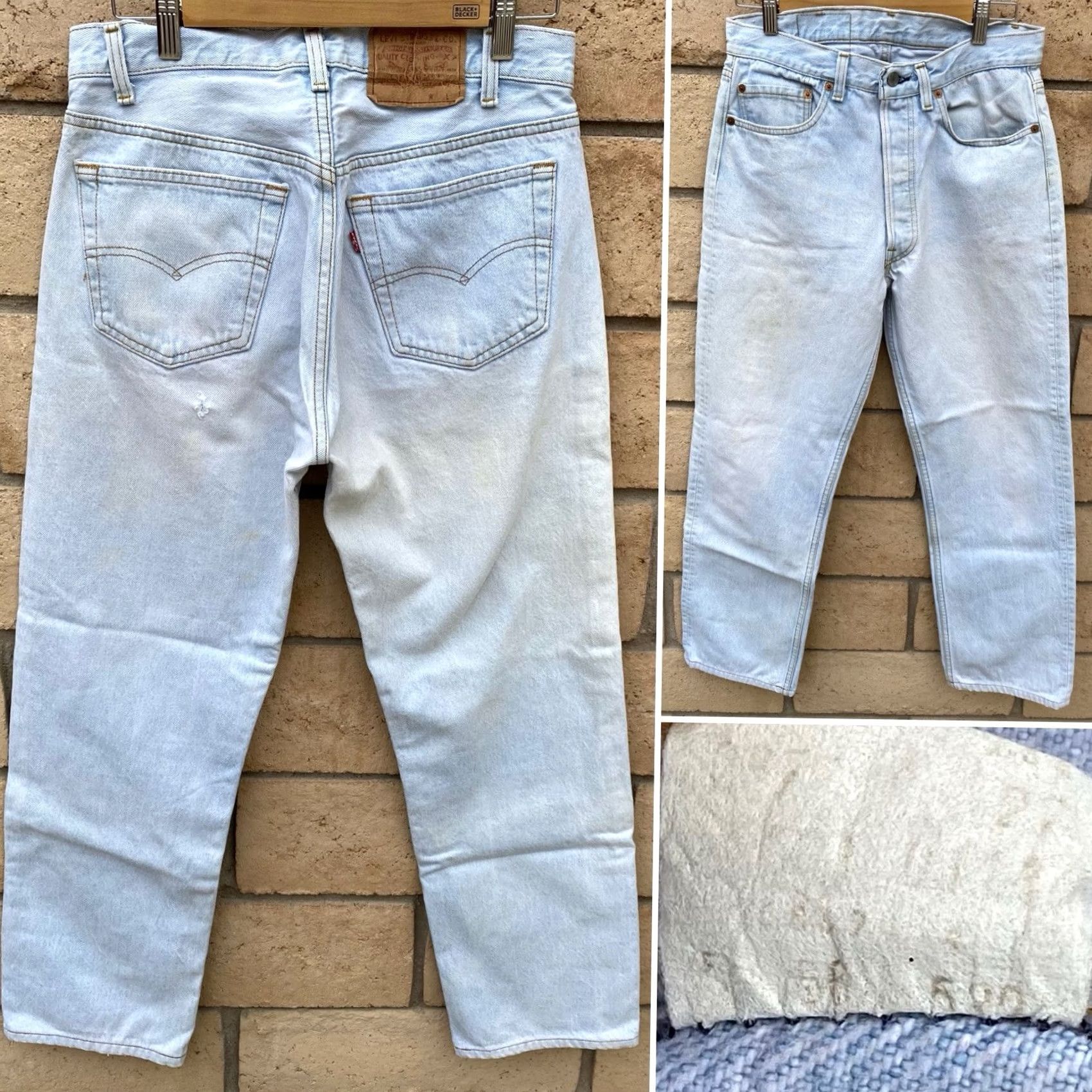 Levi's VINTAGE Levi's 501 Jeans Distressed Levis 501 Denim Jeans Regular Men 31 Blue Waist 31 Inseam 30.25 Inseam 30.25 Vintage See Pics Mens Size US 31 - 2 Thumbnail