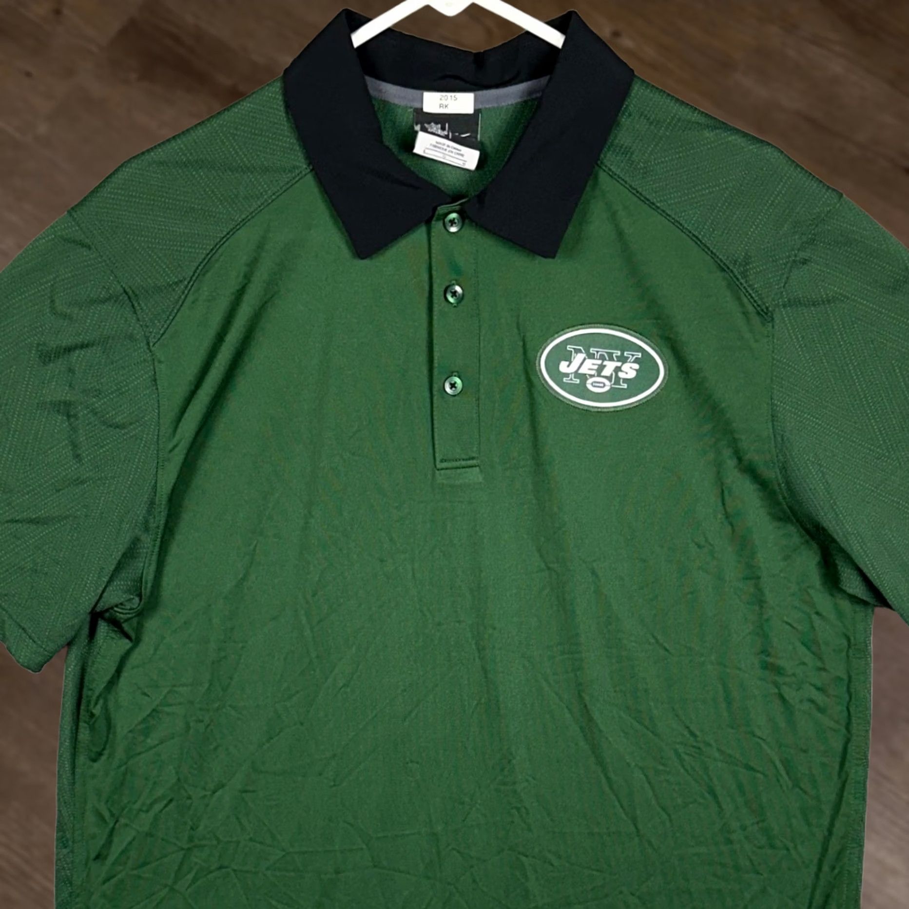 Nike Nike New York Jets NFL Onfield Polo Shirt Mens L Green Dri-Fit Rugby EUC Size US L / EU 52-54 / 3 - 1 Thumbnail