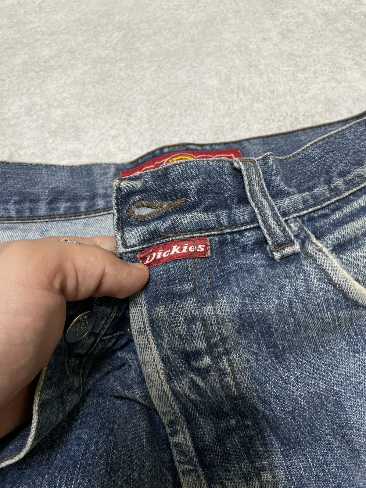 Dickies × If Six Was Nine × Le Grande Bleu (L.G.B.) Y2K Distress Dickies Cuffs Denim IFSIXWASNINE Style Size US 31 - 12 Thumbnail