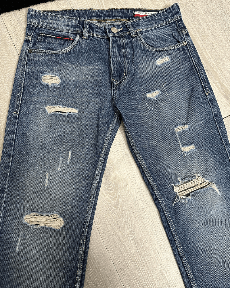 Tommy Hilfiger Vintage Y2K Tommy Hilfiger Distressed Denim Jeans Size 32x30 Size US 32 / EU 48 - 6 Thumbnail