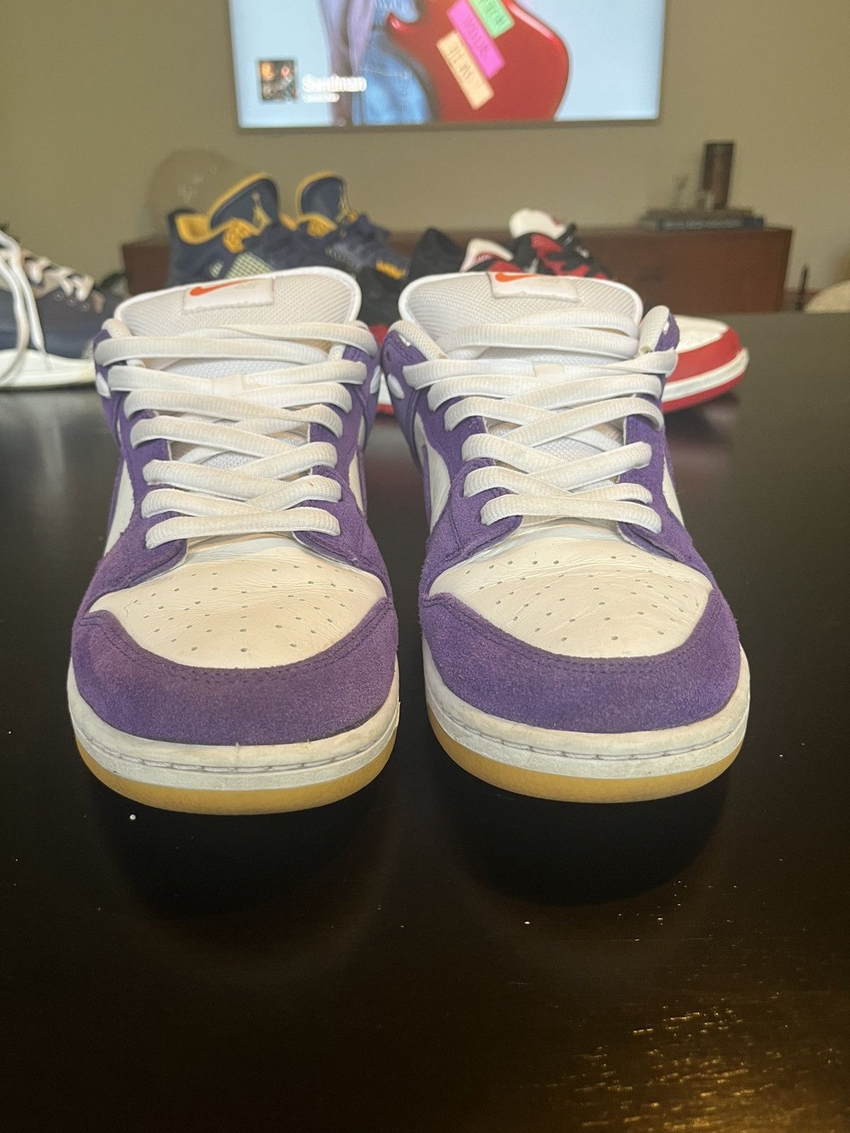 Nike Nike dunk low purple iso Size US 11.5 / EU 44-45 - 3 Thumbnail