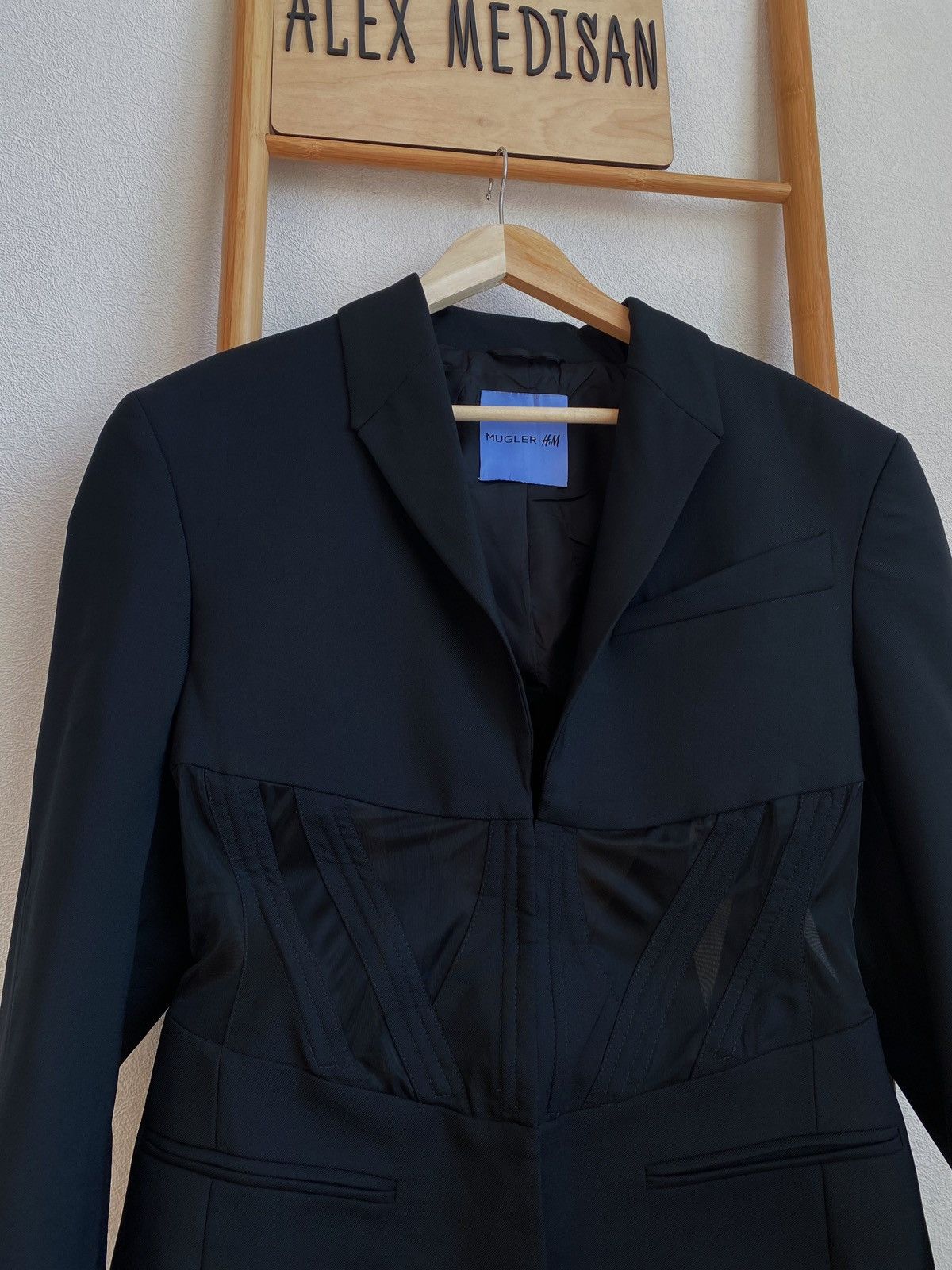 Mugler Mugler x H&M Corset Style Wool Blazer Size M / US 6-8 / IT 42-44 - 10 Thumbnail